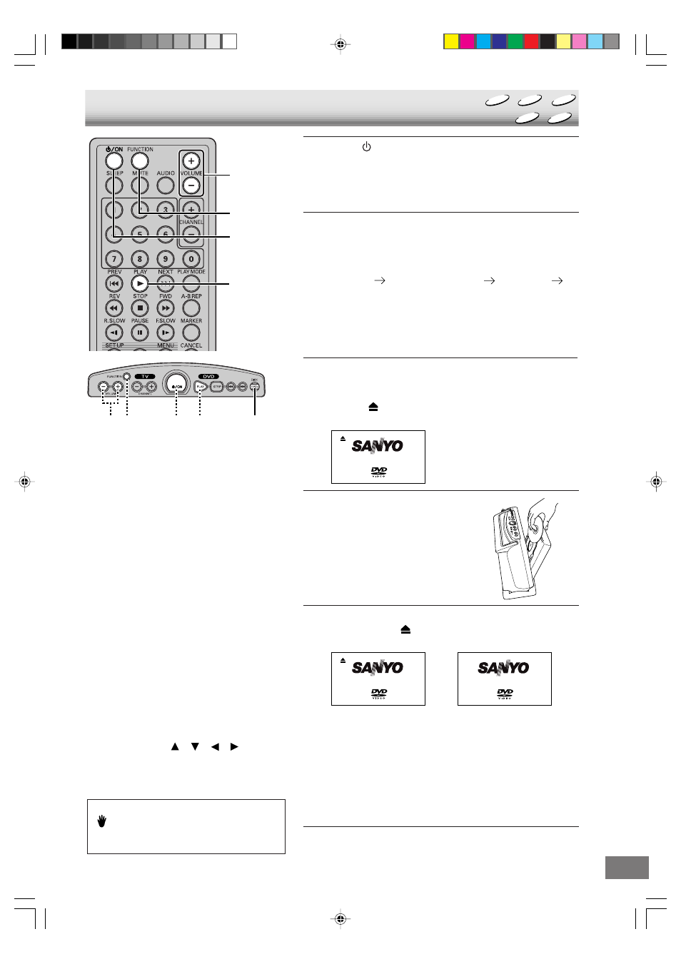 Playback procedure | Sanyo DVD-L70 User Manual | Page 15 / 56