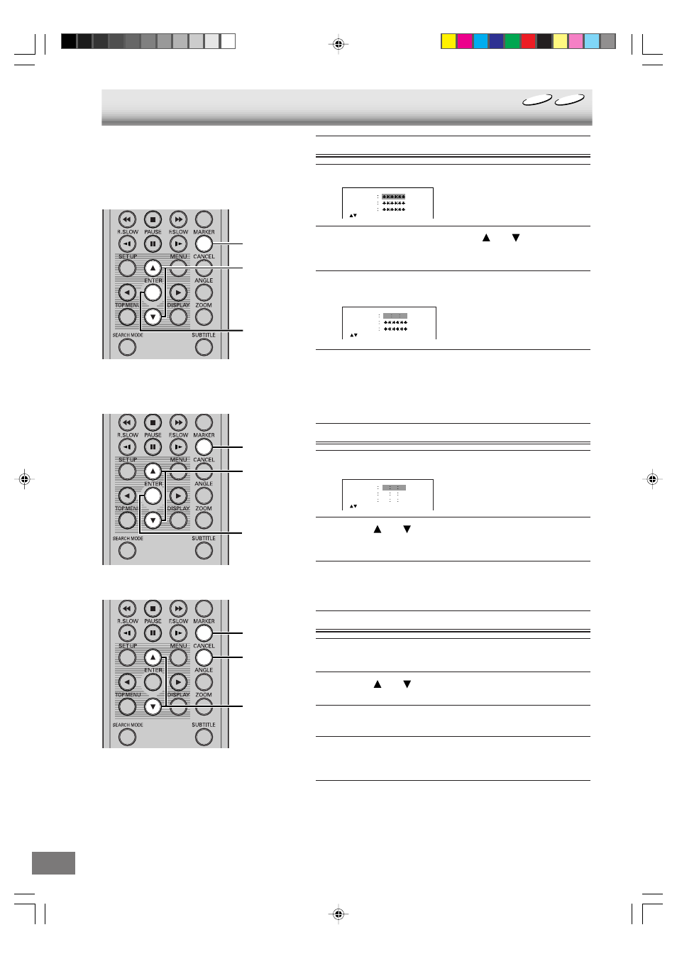 Marking desired scenes | Sanyo DVD-L70 User Manual | Page 24 / 56