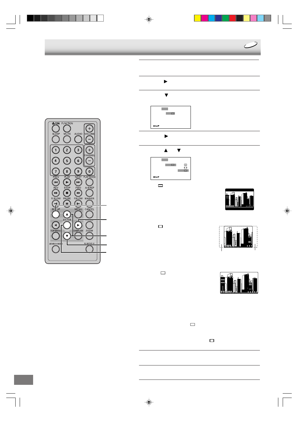 Setting the aspect ratio of tv screen | Sanyo DVD-L70 User Manual | Page 32 / 56