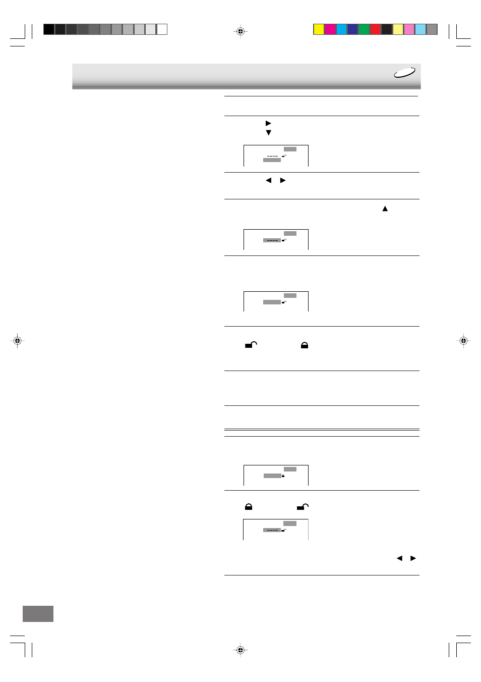 Parental control setting | Sanyo DVD-L70 User Manual | Page 36 / 56