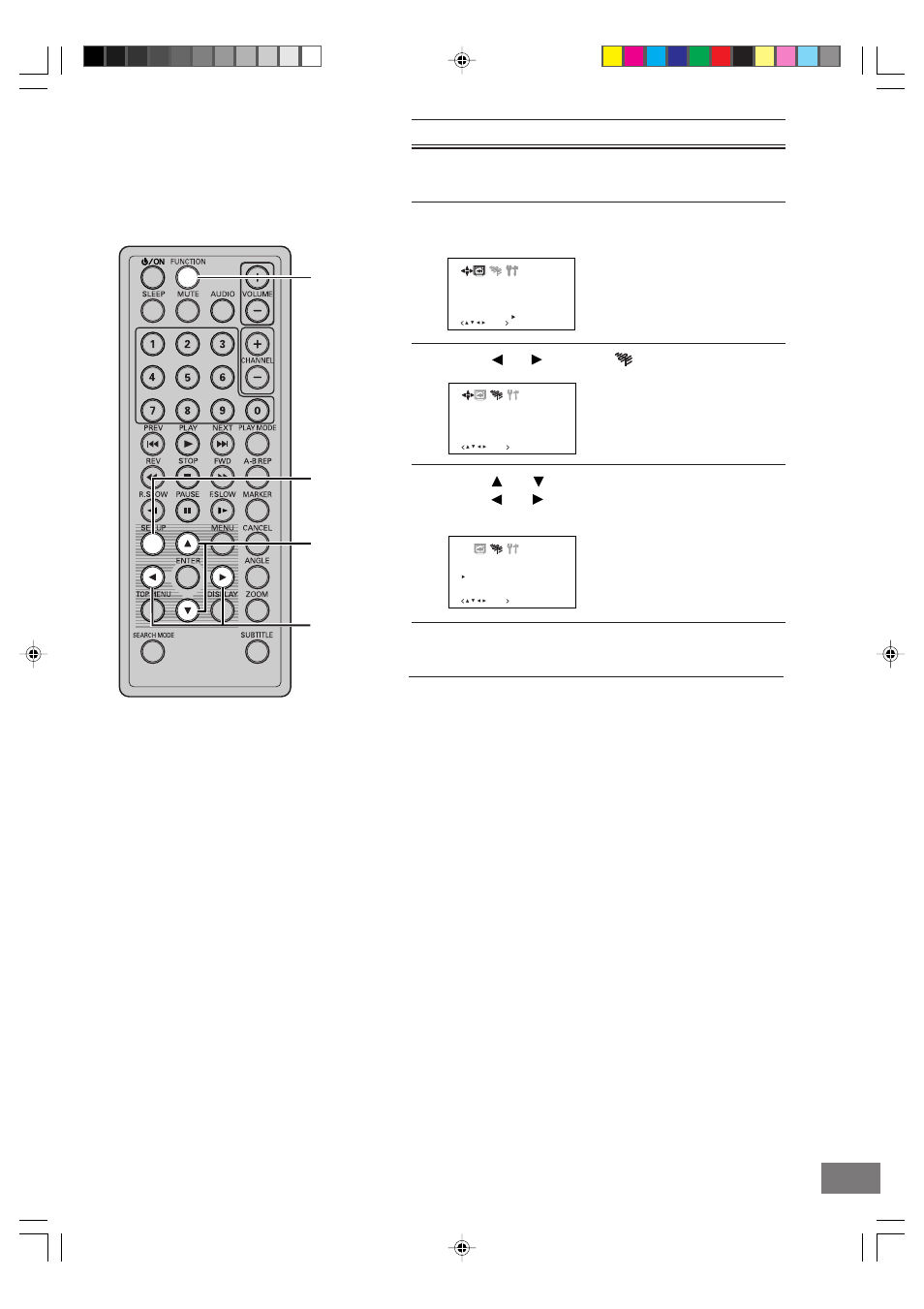 Function | Sanyo DVD-L70 User Manual | Page 43 / 56