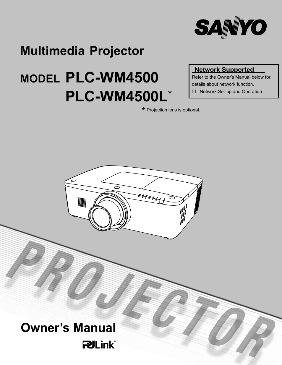 Sanyo PJLINK PLC-WM4500 User Manual | 91 pages