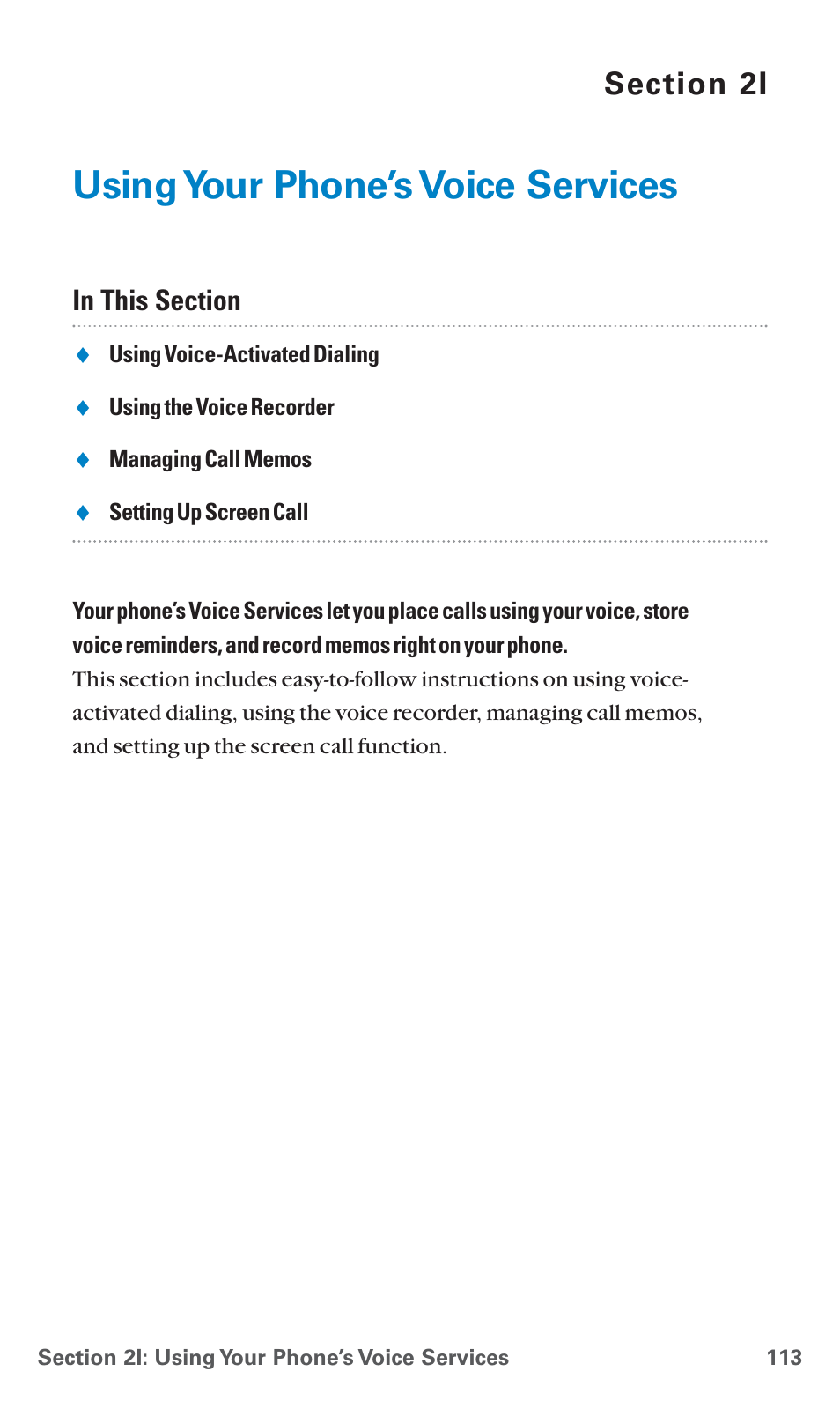 2i. using your phone’s voice services, Using your phone’s voice services | Sanyo SCP-4920 User Manual | Page 124 / 230