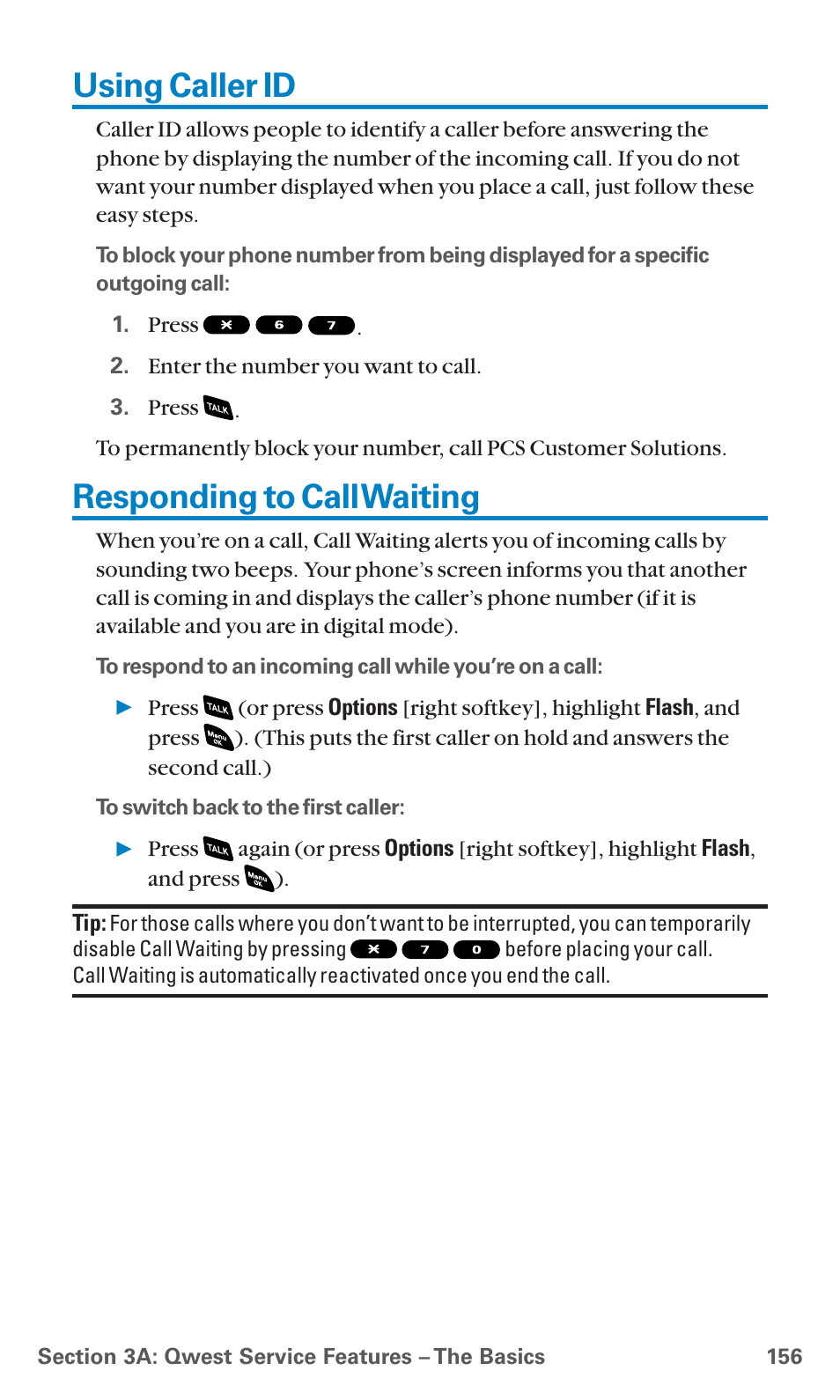 Using caller id, Responding to call waiting | Sanyo SCP-4920 User Manual | Page 167 / 230