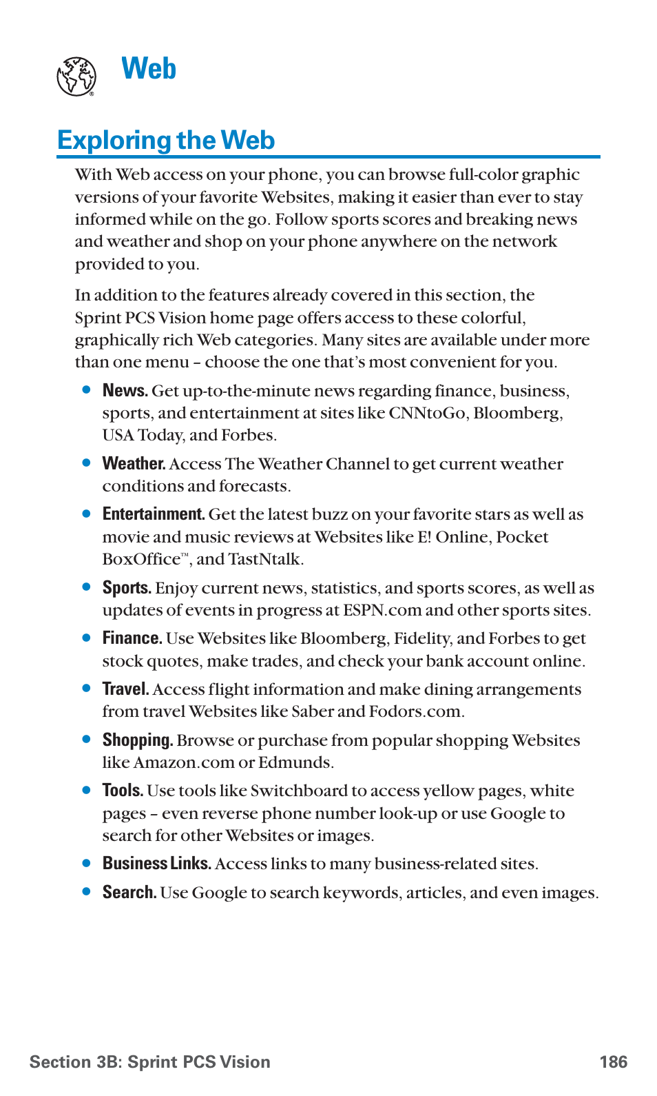 Exploring the web, And tastntalk | Sanyo SCP-4920 User Manual | Page 197 / 230