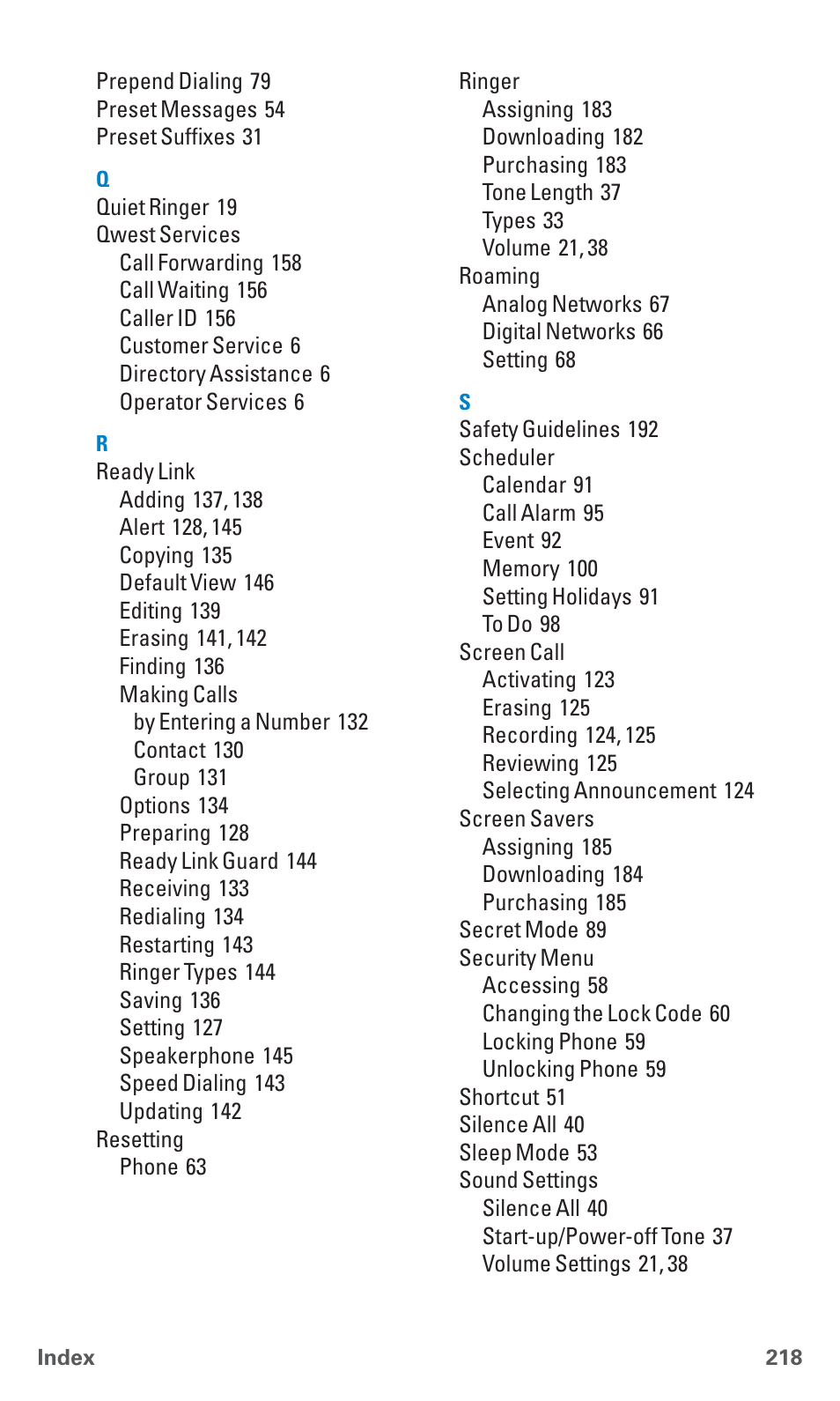 Sanyo SCP-4920 User Manual | Page 229 / 230