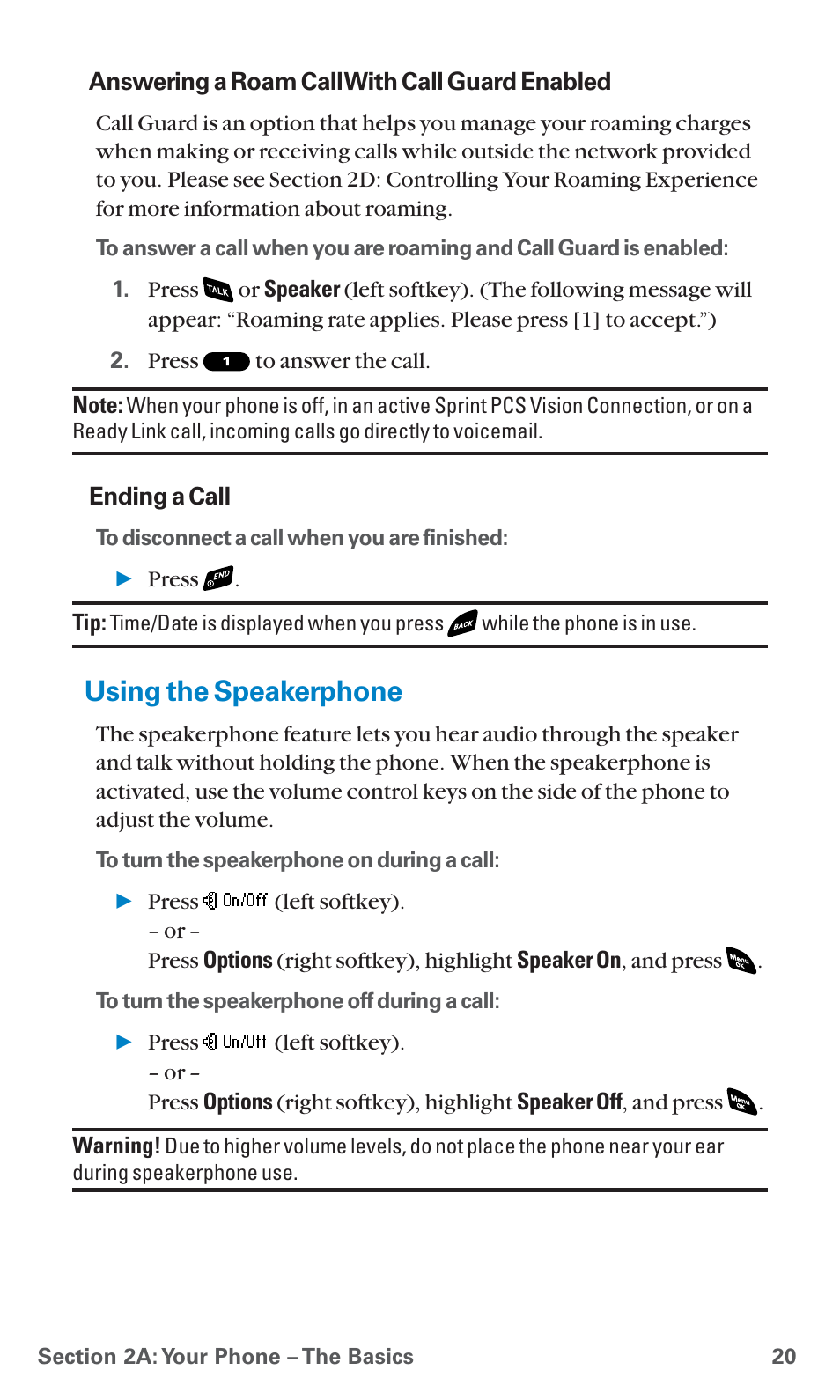 Using the speakerphone | Sanyo SCP-4920 User Manual | Page 31 / 230