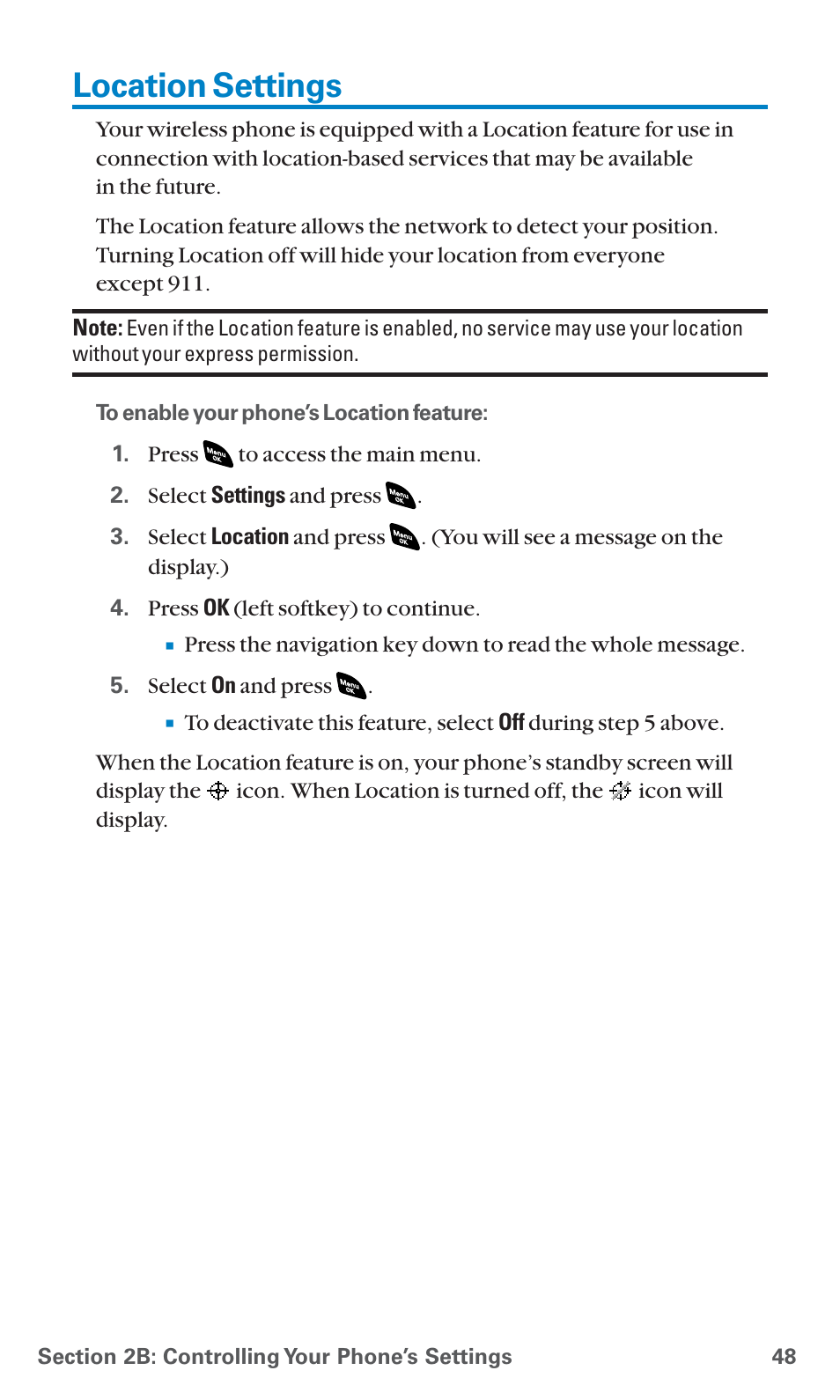 Location settings | Sanyo SCP-4920 User Manual | Page 59 / 230