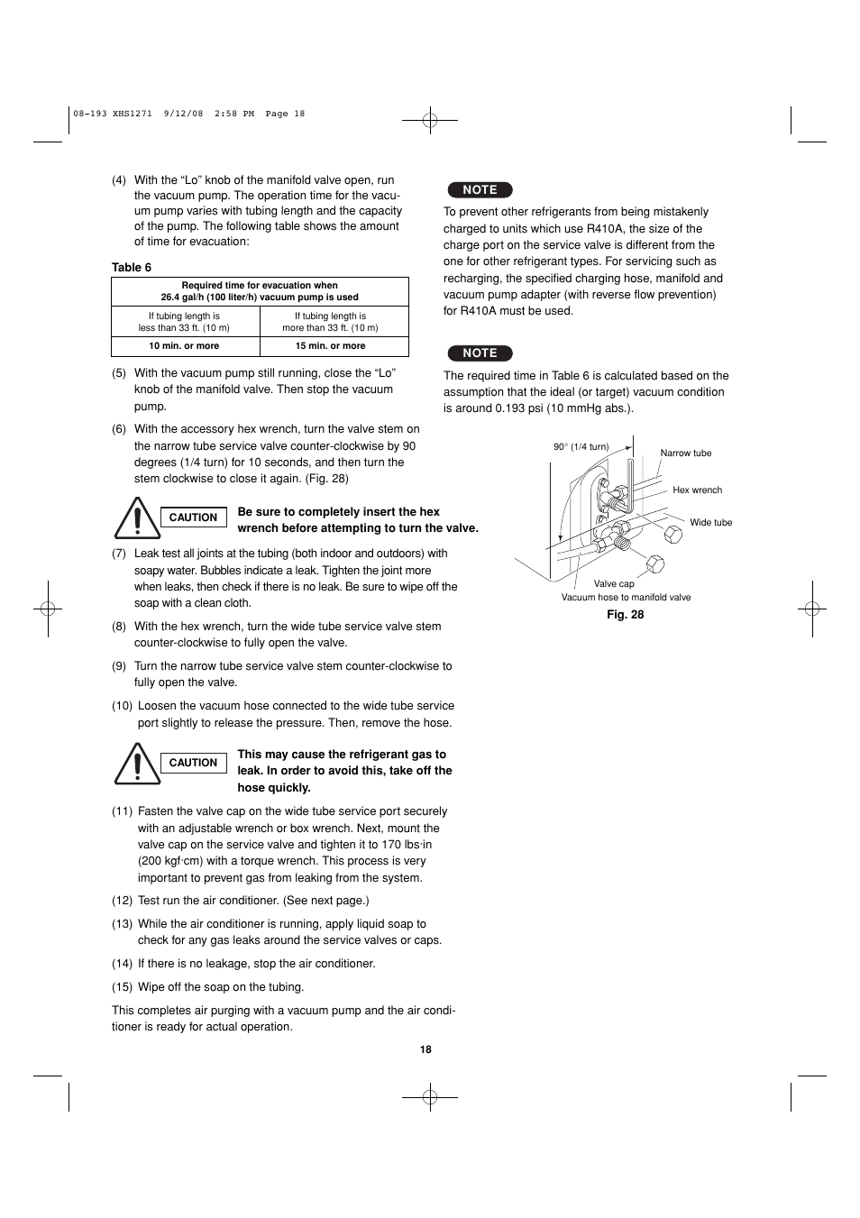 Sanyo DC Inverter Split System XHS1271 User Manual | Page 103 / 123