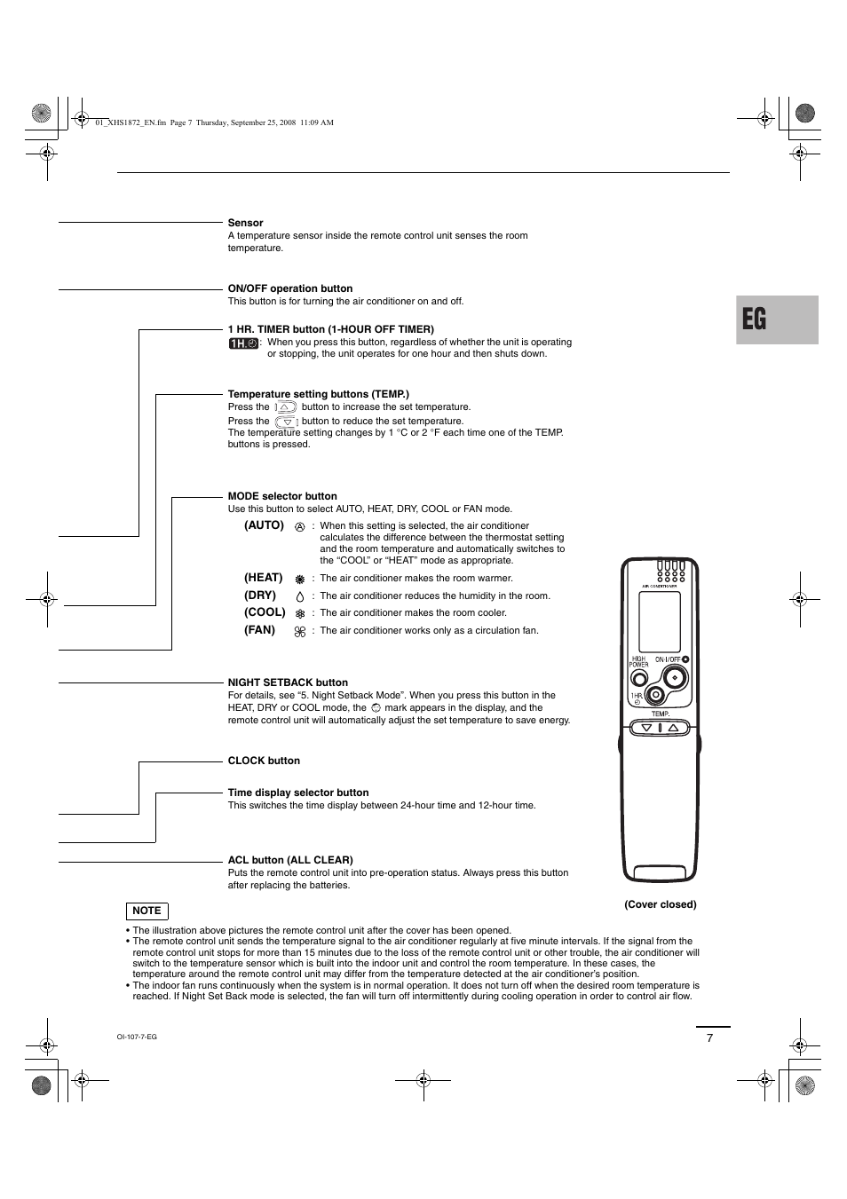 Sanyo DC Inverter Split System XHS1271 User Manual | Page 75 / 123