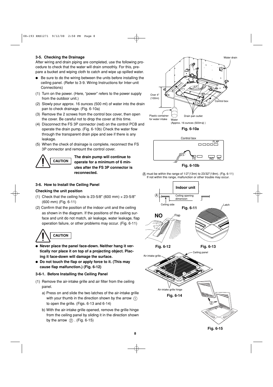 Sanyo DC Inverter Split System XHS1271 User Manual | Page 93 / 123