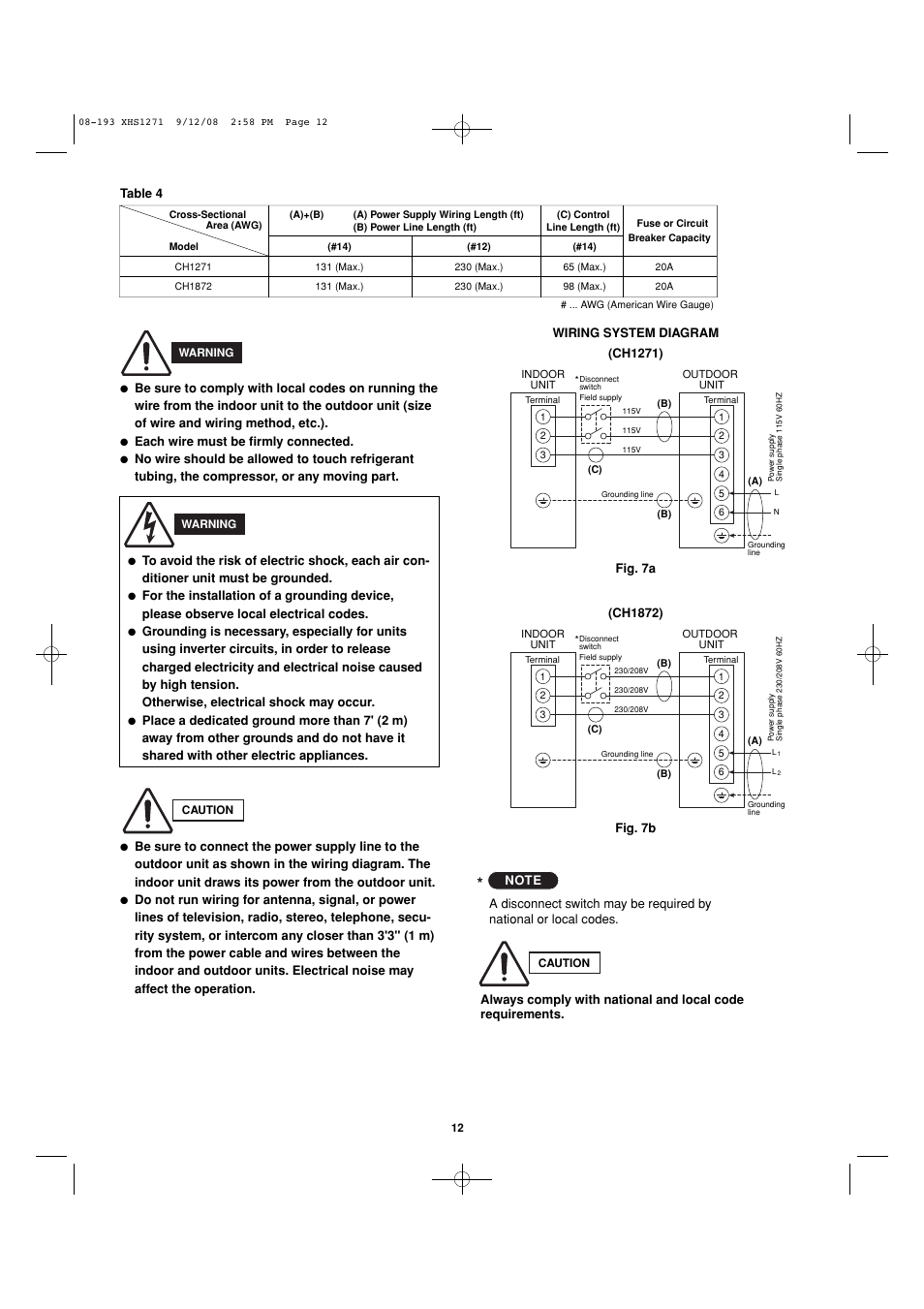 Sanyo DC Inverter Split System XHS1271 User Manual | Page 97 / 123
