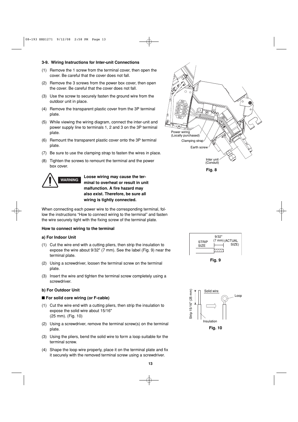 Sanyo DC Inverter Split System XHS1271 User Manual | Page 98 / 123