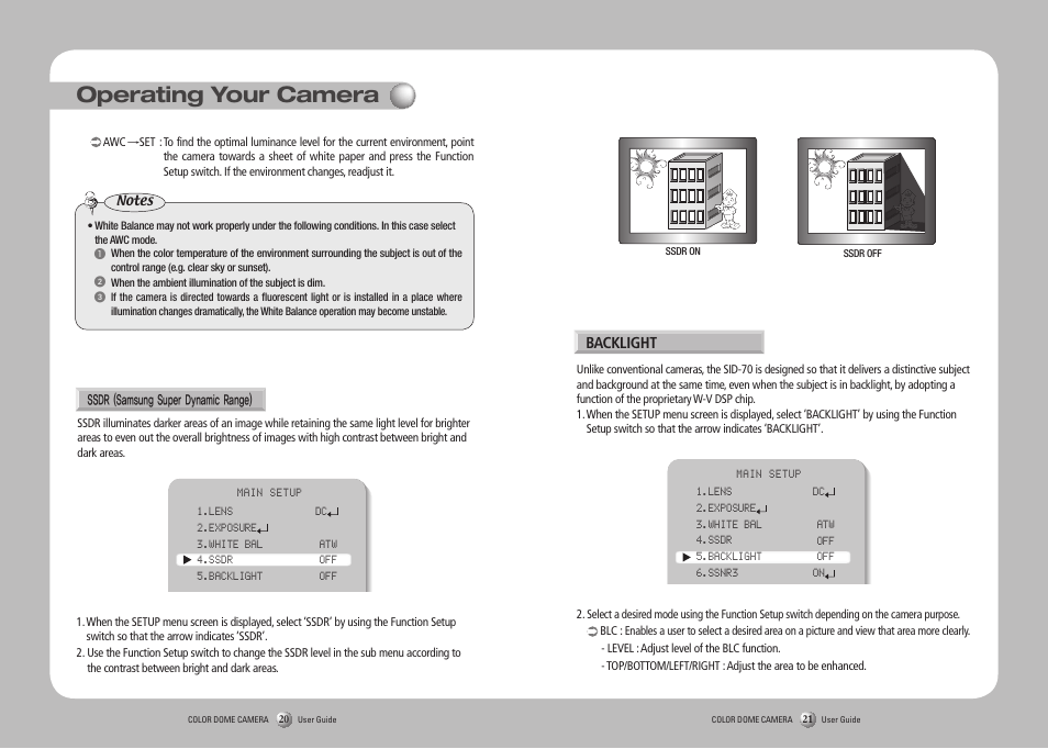 Operating your camera | Sanyo SID-70 User Manual | Page 11 / 19