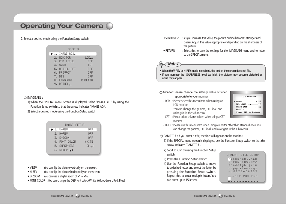 Operating your camera | Sanyo SID-70 User Manual | Page 14 / 19