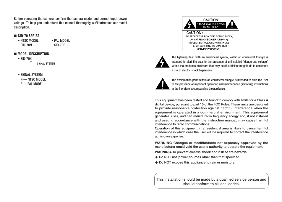 Sanyo SID-70 User Manual | Page 2 / 19