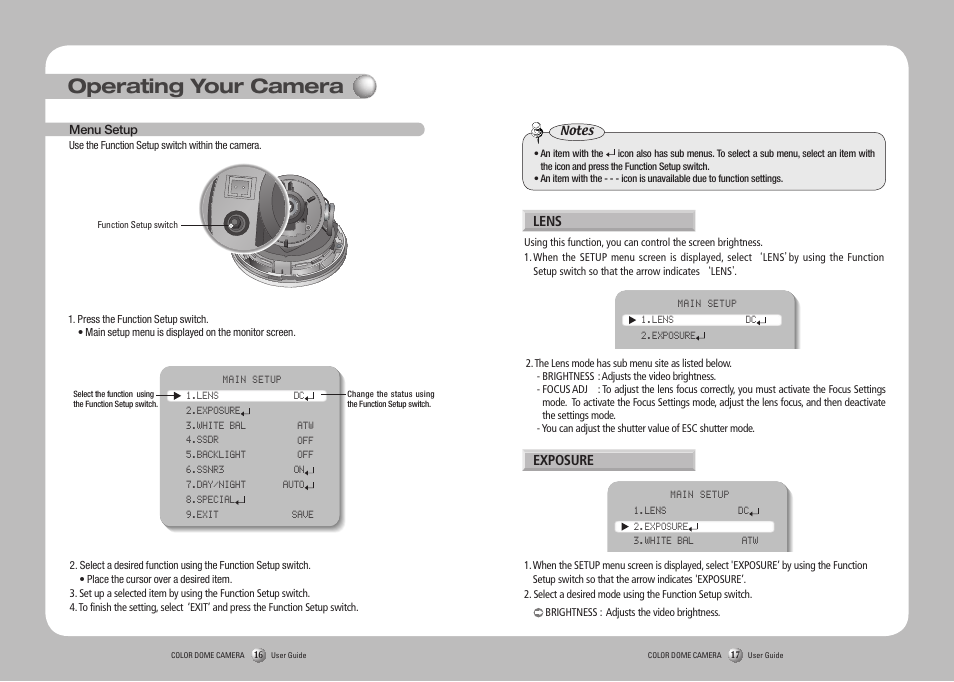 Operating your camera | Sanyo SID-70 User Manual | Page 9 / 19