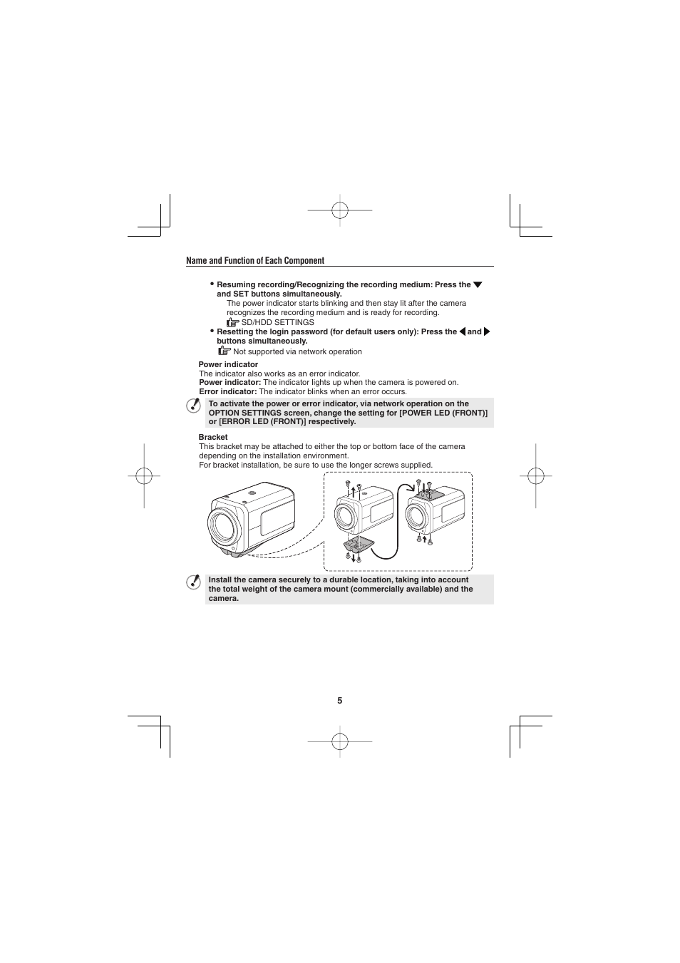 Sanyo VCC-HD4600P User Manual | Page 6 / 15