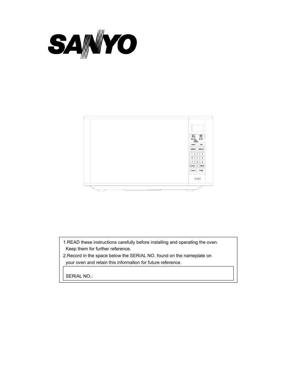 Sanyo EM-S5597B User Manual | 9 pages