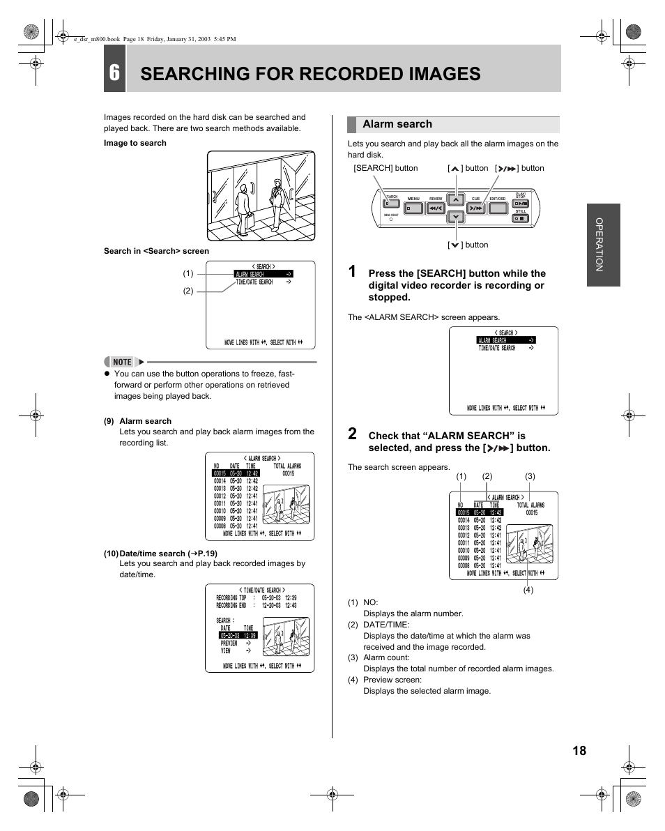 Searching for recorded images | Sanyo DSR-M800 User Manual | Page 19 / 50