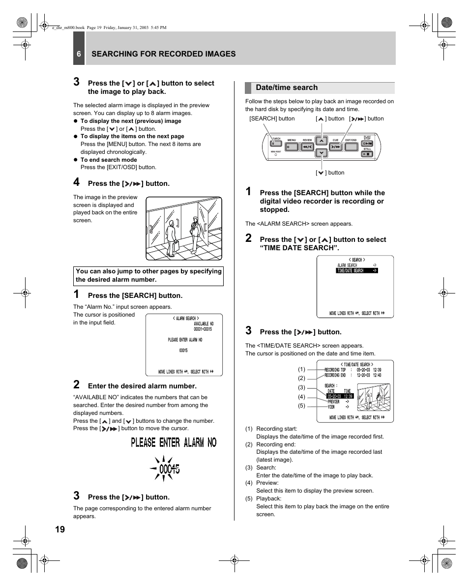 Sanyo DSR-M800 User Manual | Page 20 / 50