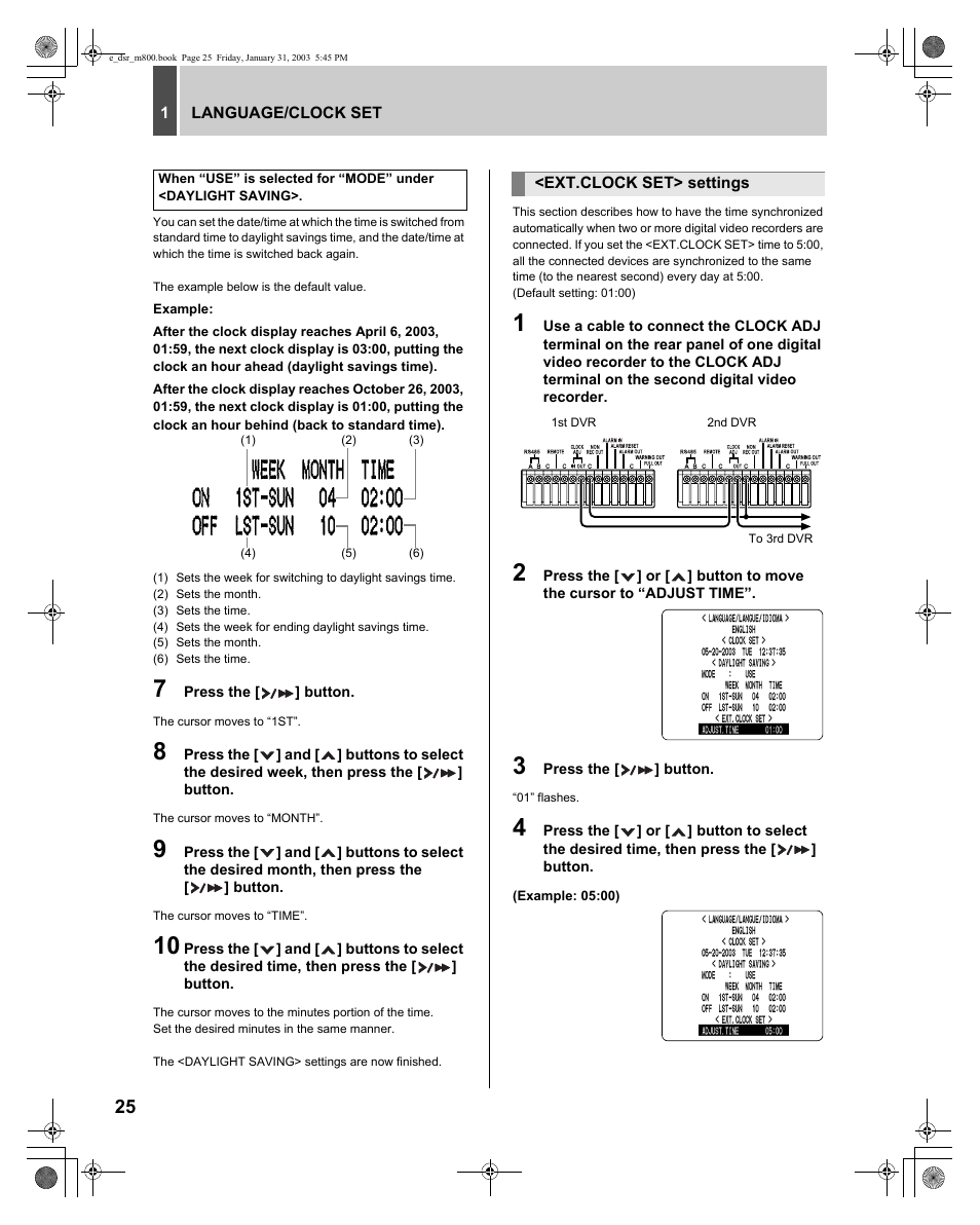 Sanyo DSR-M800 User Manual | Page 26 / 50