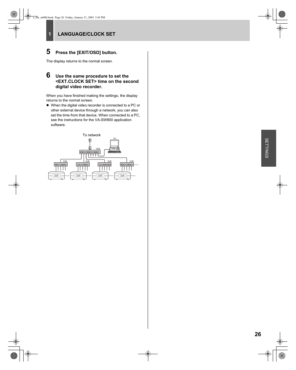 Sanyo DSR-M800 User Manual | Page 27 / 50