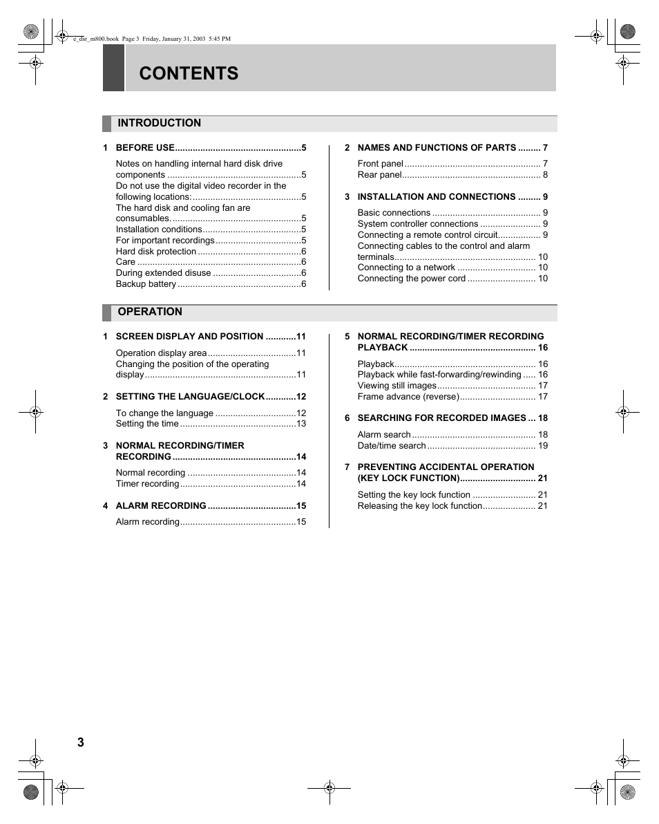 Sanyo DSR-M800 User Manual | Page 4 / 50