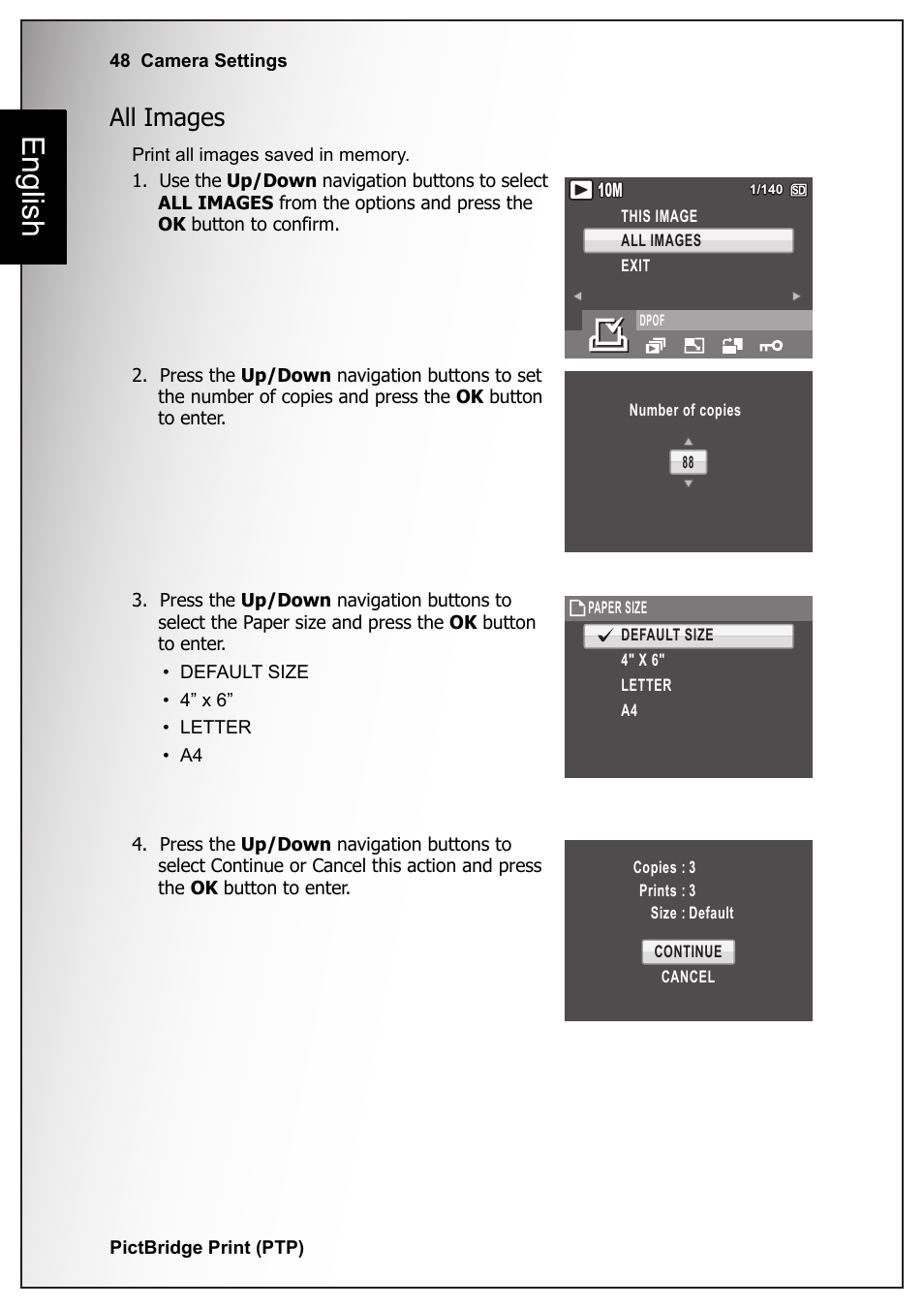 All images, English | Sanyo VPC-S1070 User Manual | Page 62 / 67