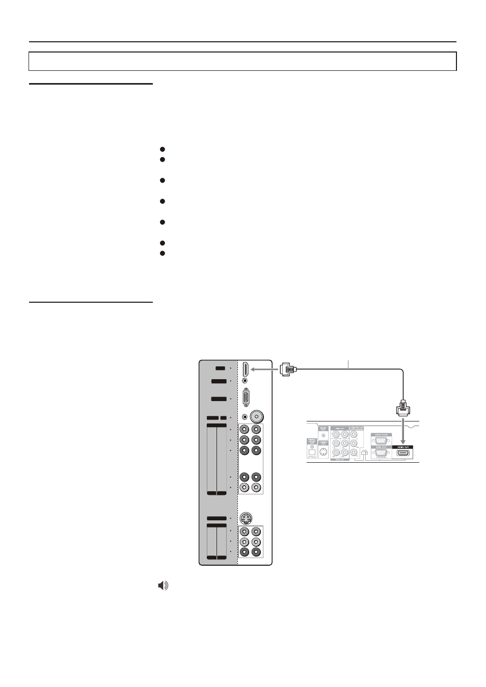 Connecting the tv, Using external equipment introduction, Equipment with hdmi connection | Tv right side, Equipment with hdmi output | Sanyo AVL-279 User Manual | Page 15 / 63