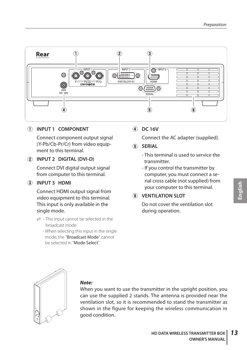 Rear | Sanyo POA-HDTM01 User Manual | Page 13 / 40