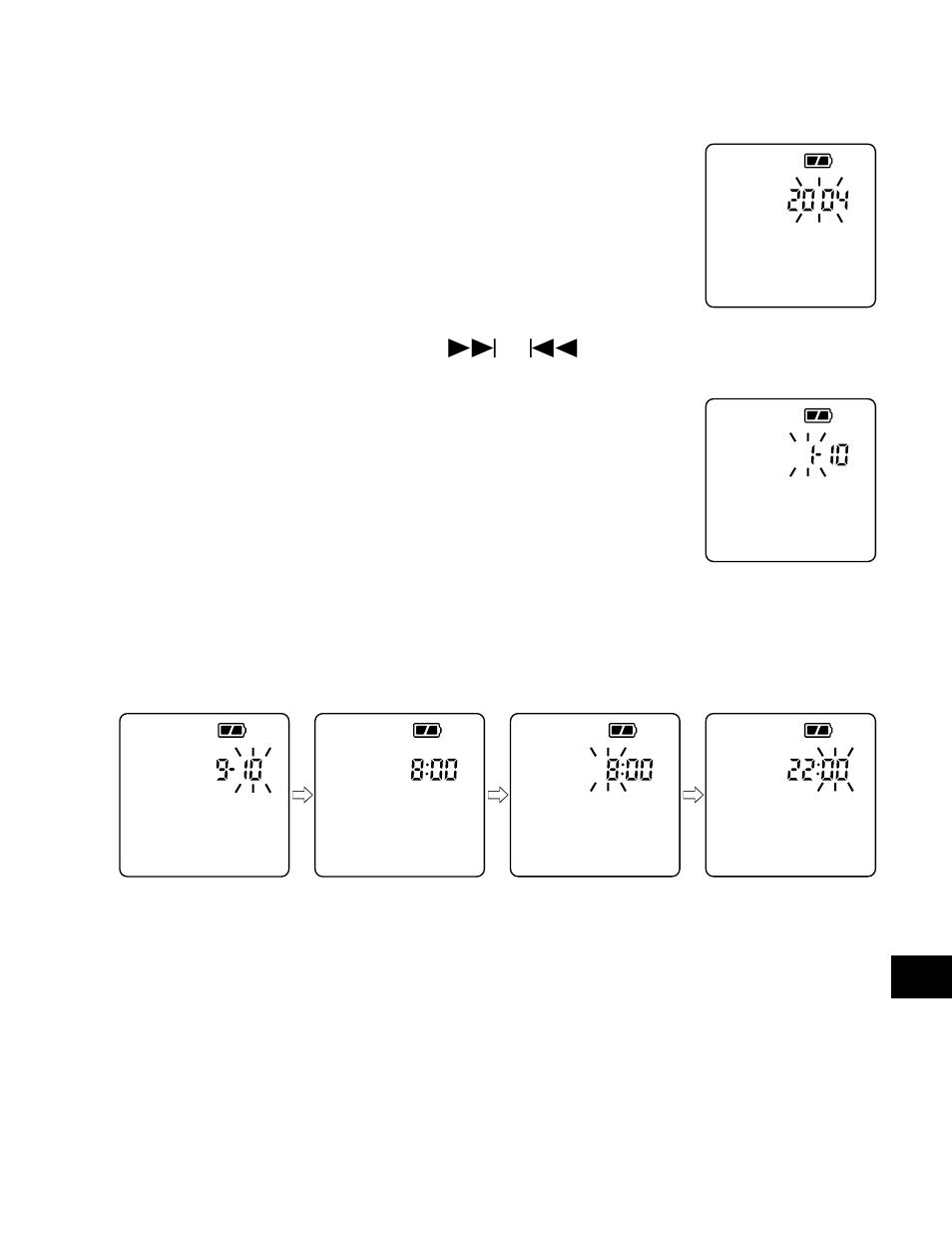 Year, Mm/dd, 12 hour time time | Sanyo ICR-B31 User Manual | Page 49 / 96