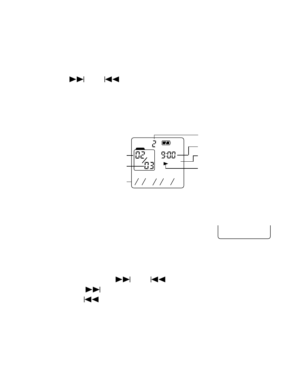 00:07 uppspelning, Vol 13 | Sanyo ICR-B31 User Manual | Page 64 / 96