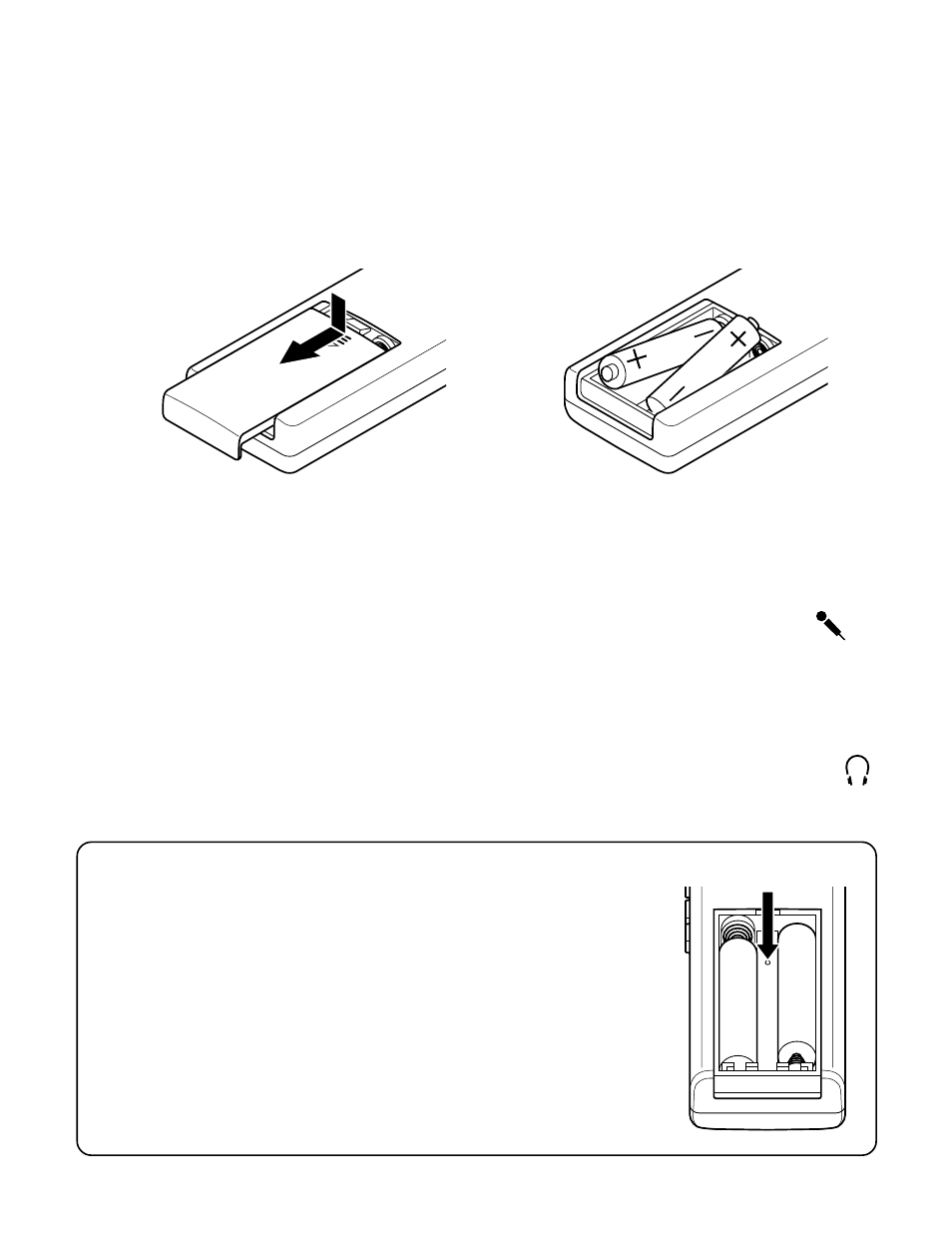 Inserimento delle batterie, Collegamenti | Sanyo ICR-B31 User Manual | Page 70 / 96