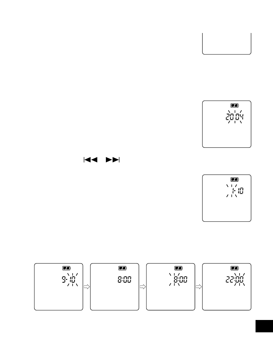 Year, Mm/dd, Beepon | 12 hour time time | Sanyo ICR-B31 User Manual | Page 89 / 96