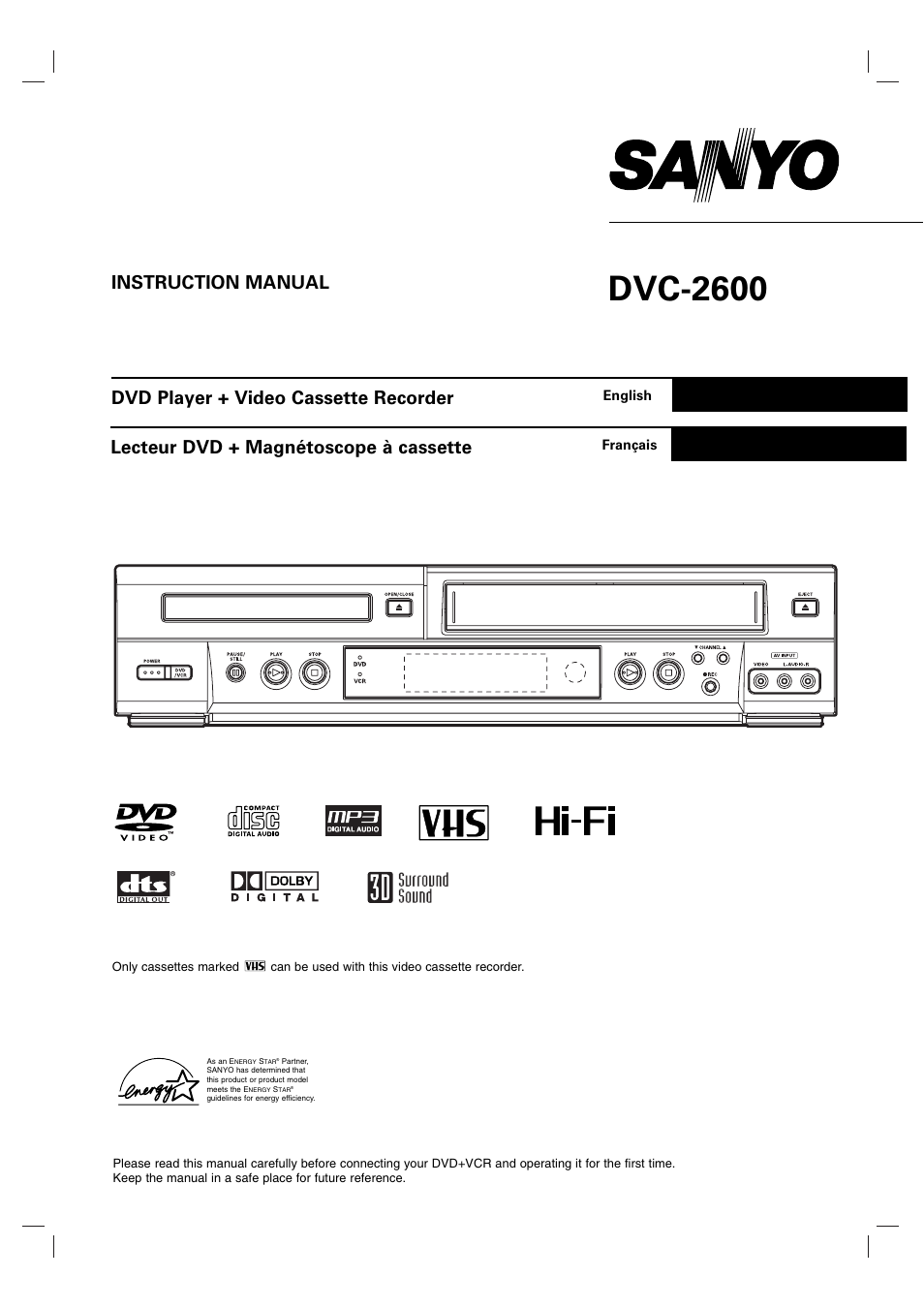 Sanyo DVC-2600 User Manual | 36 pages