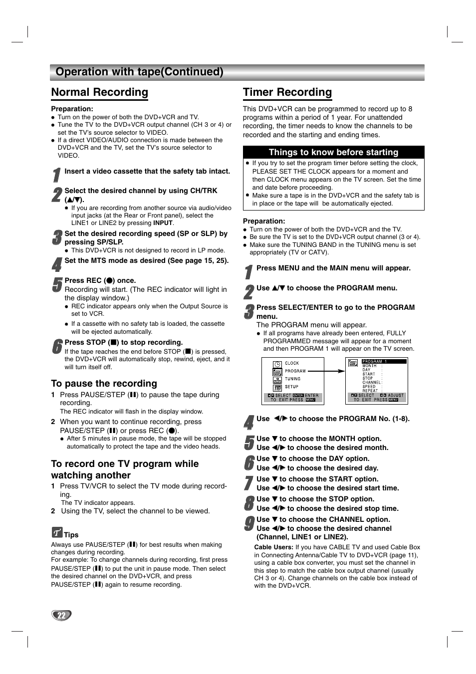 Sanyo DVC-2600 User Manual | Page 22 / 36