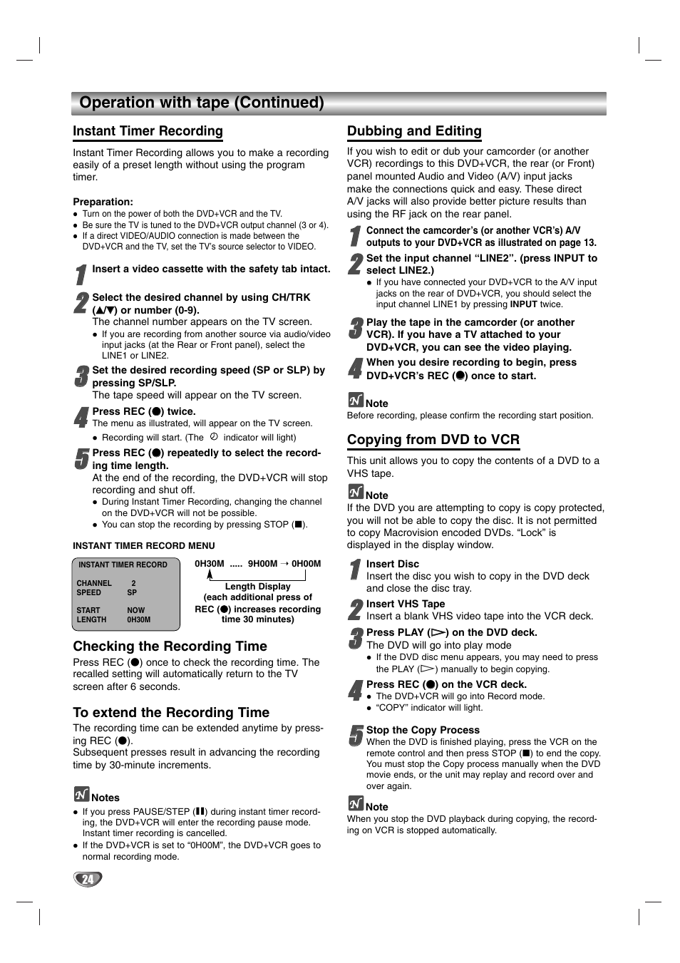 Sanyo DVC-2600 User Manual | Page 24 / 36