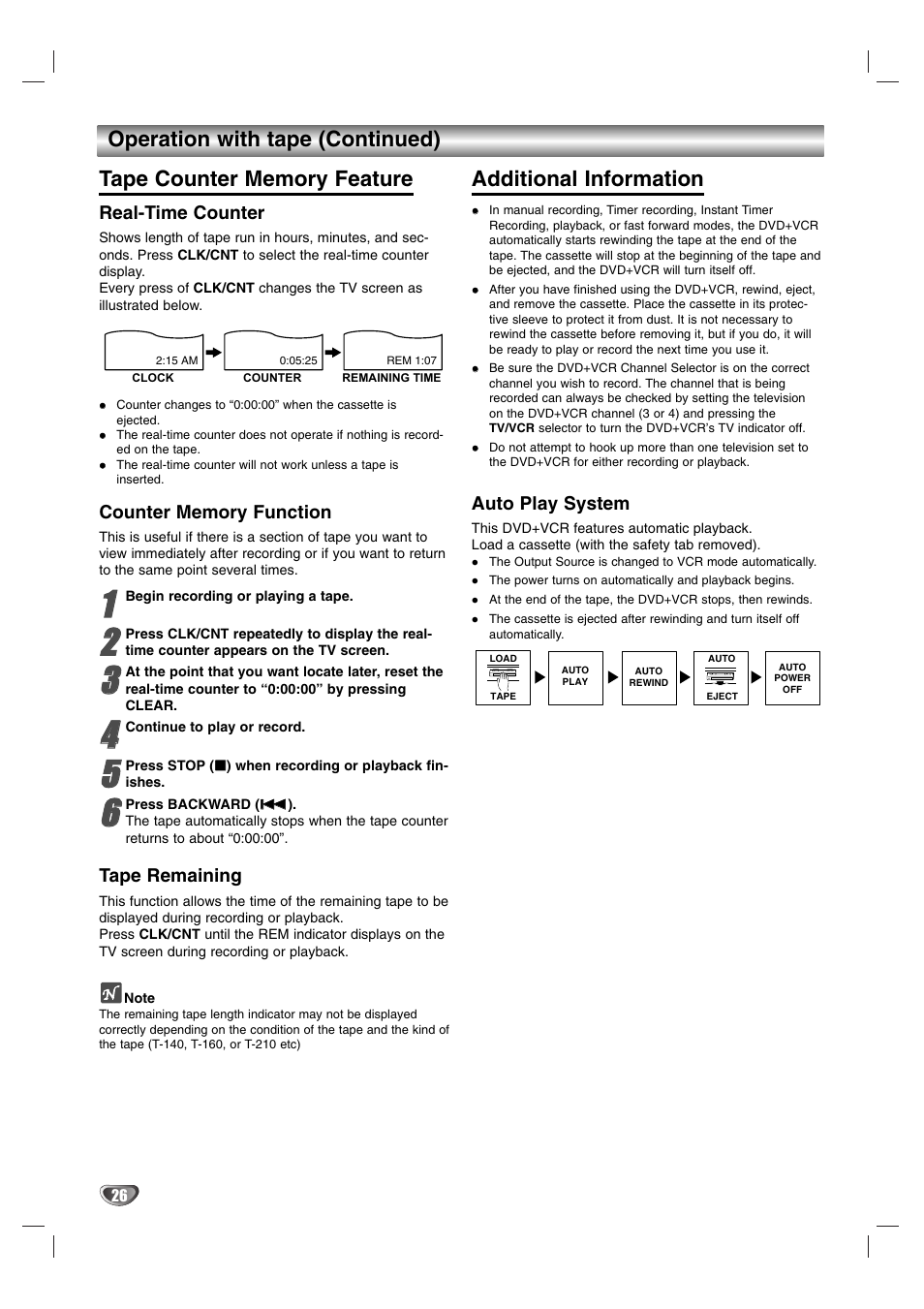 Additional information | Sanyo DVC-2600 User Manual | Page 26 / 36