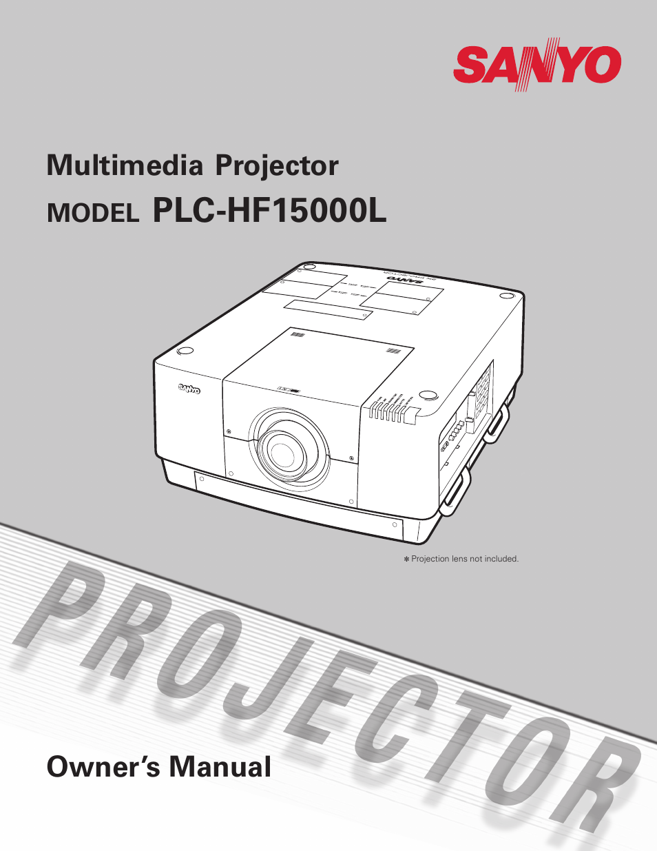 Sanyo PLC HF15000L User Manual | 100 pages