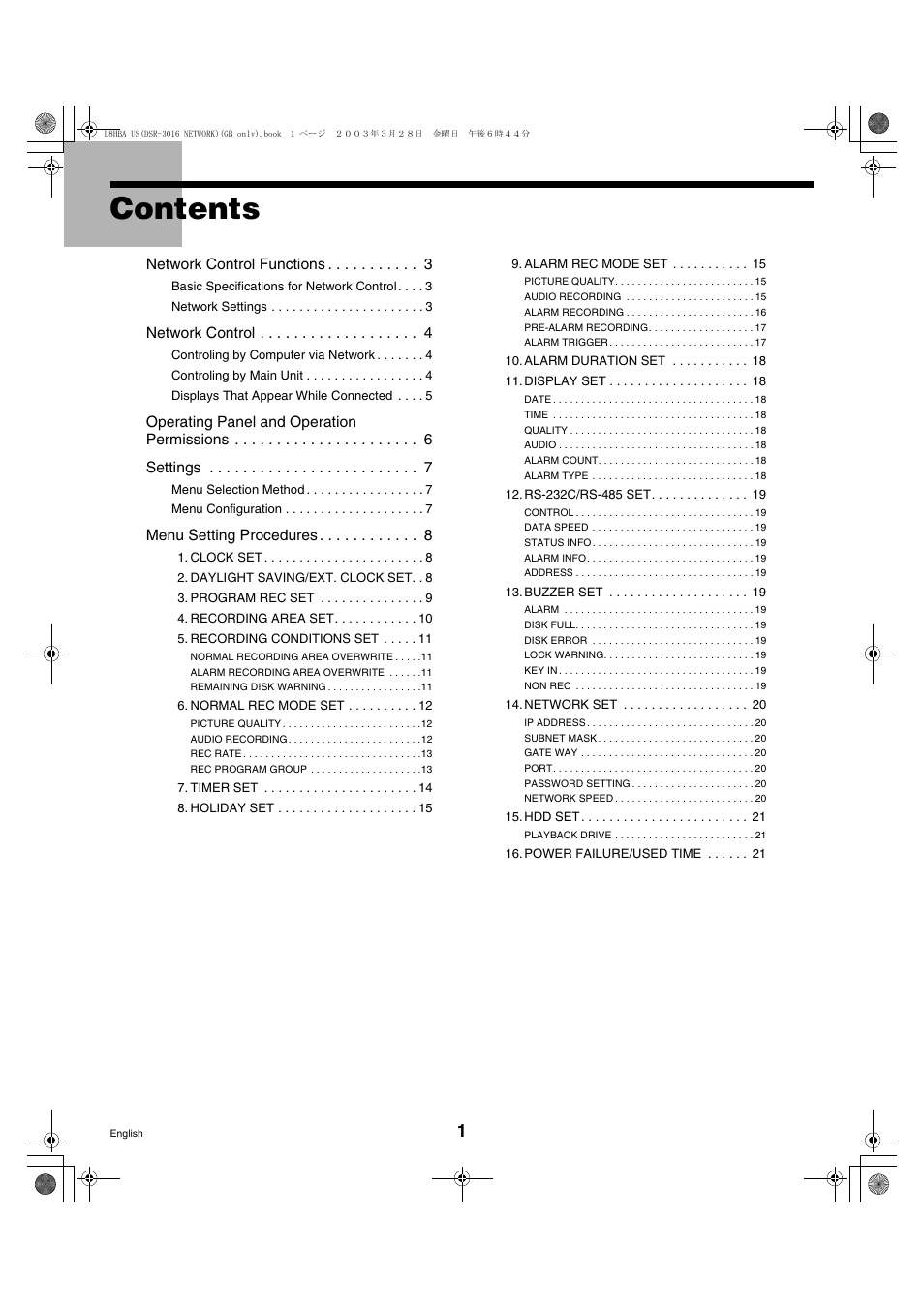 Sanyo DSR-3009 User Manual | Page 2 / 44