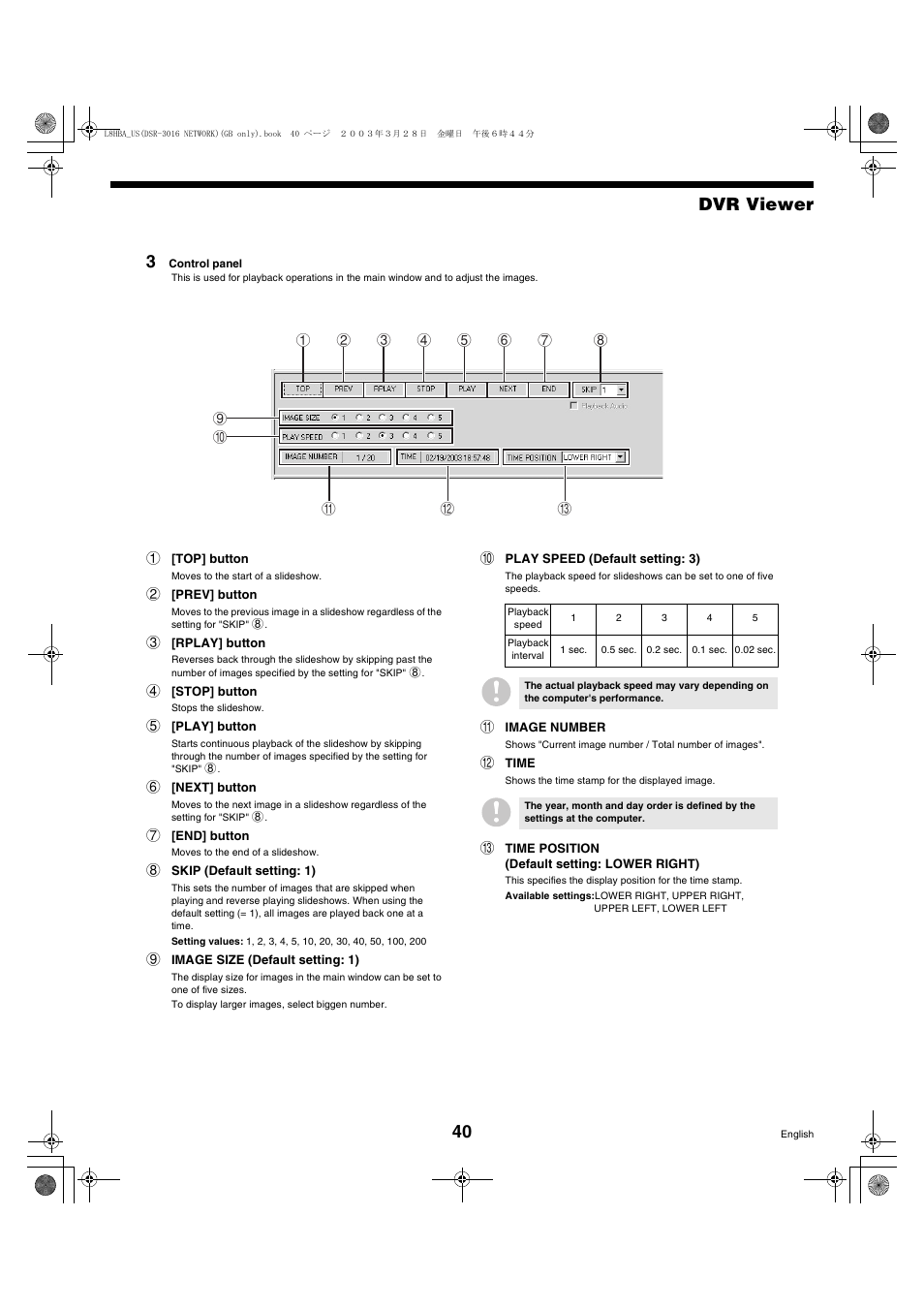 Dvr viewer 3 | Sanyo DSR-3009 User Manual | Page 41 / 44