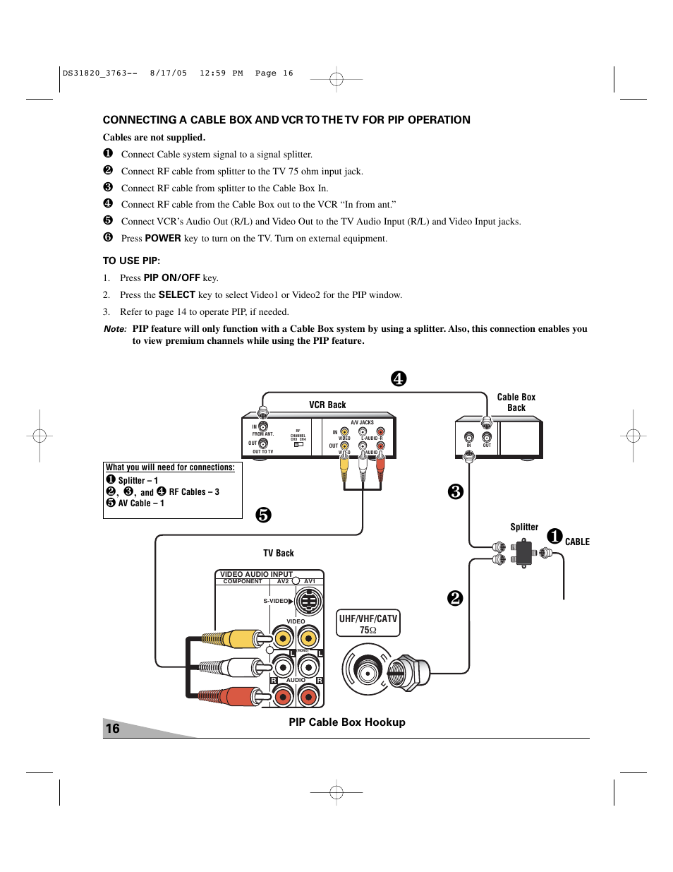Sanyo DS31820 User Manual | Page 16 / 64