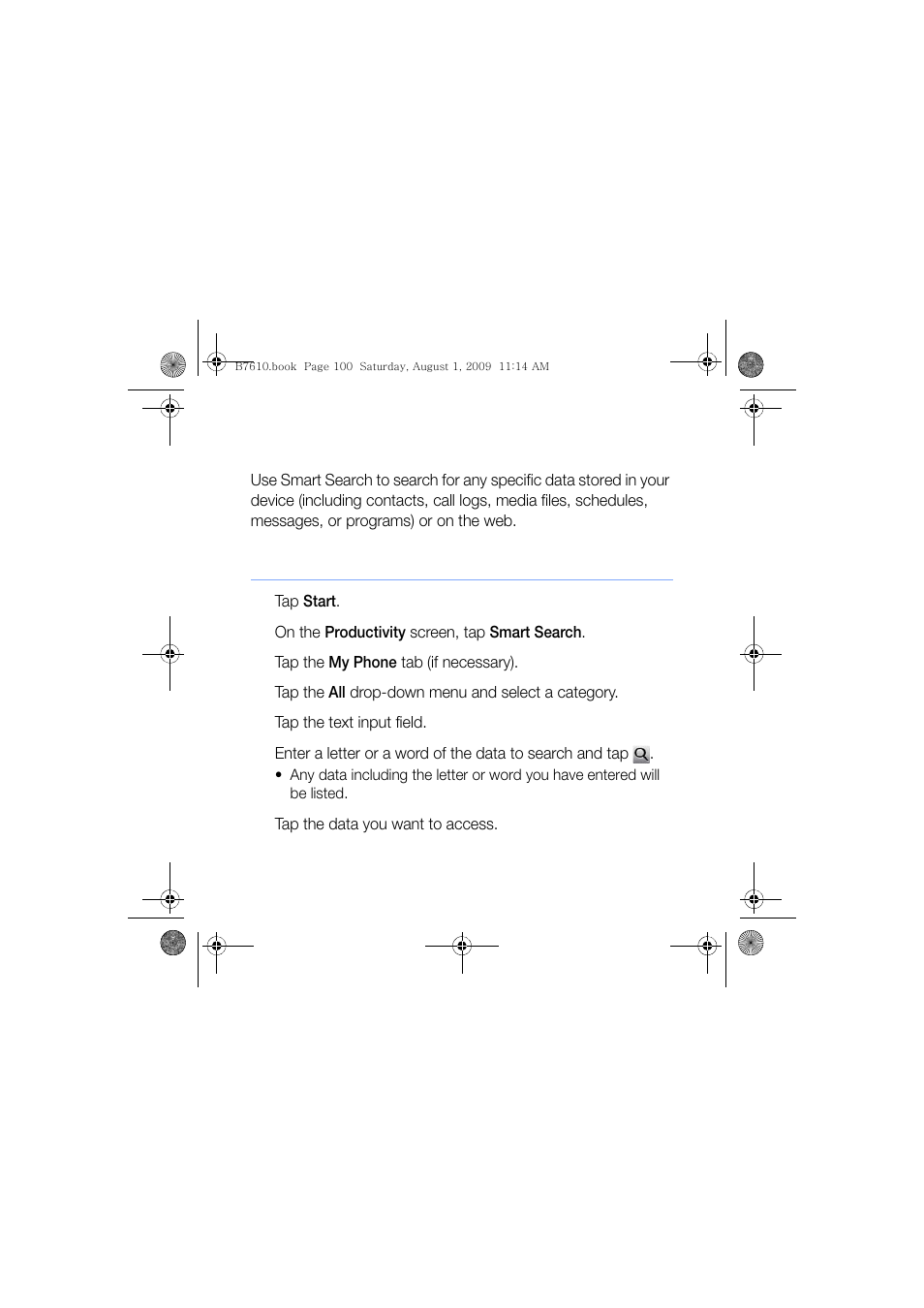 Smart search, Search inside the device | Sanyo GH68-24473A User Manual | Page 101 / 158