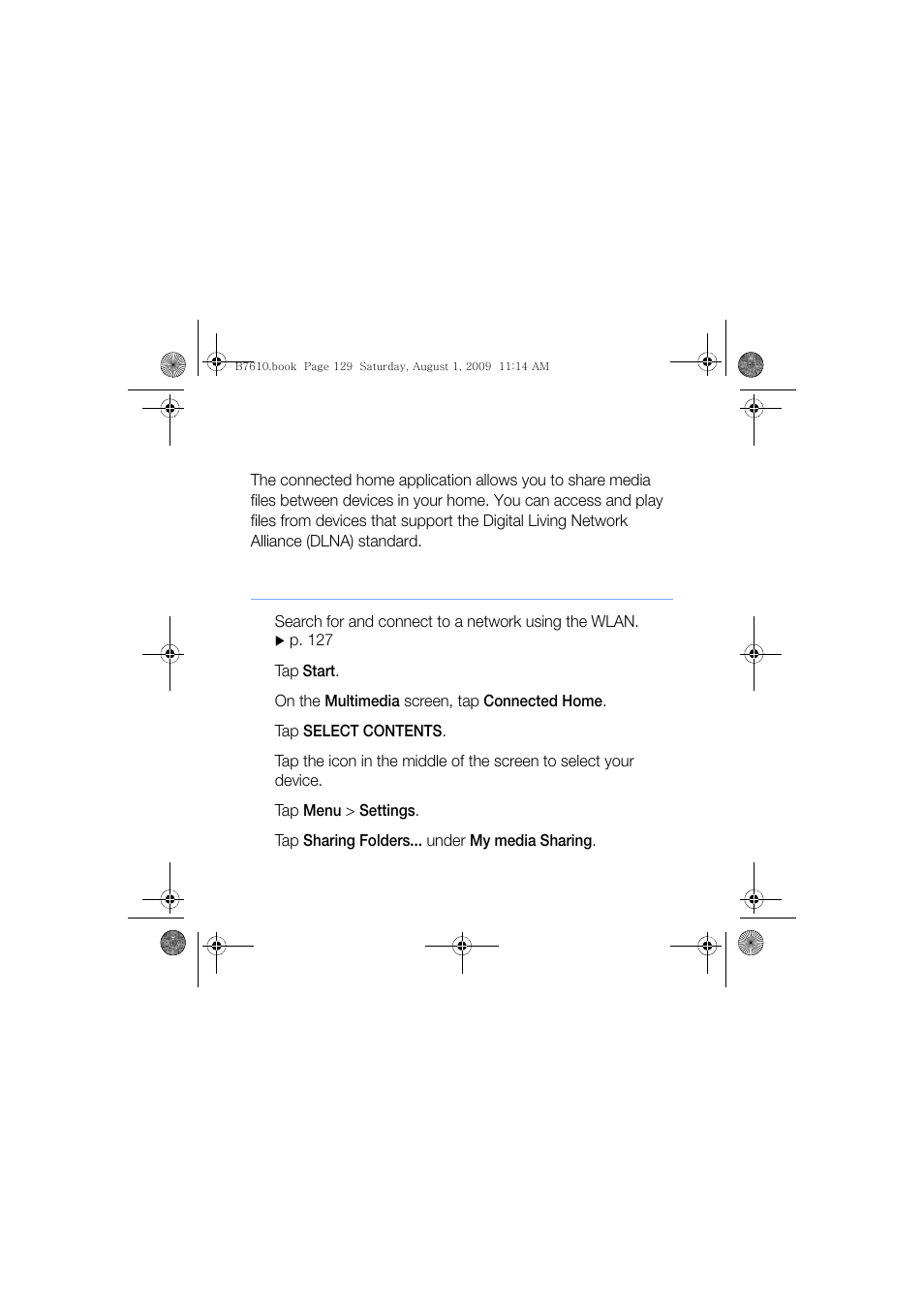 Connected home, Play your files on another device | Sanyo GH68-24473A User Manual | Page 130 / 158