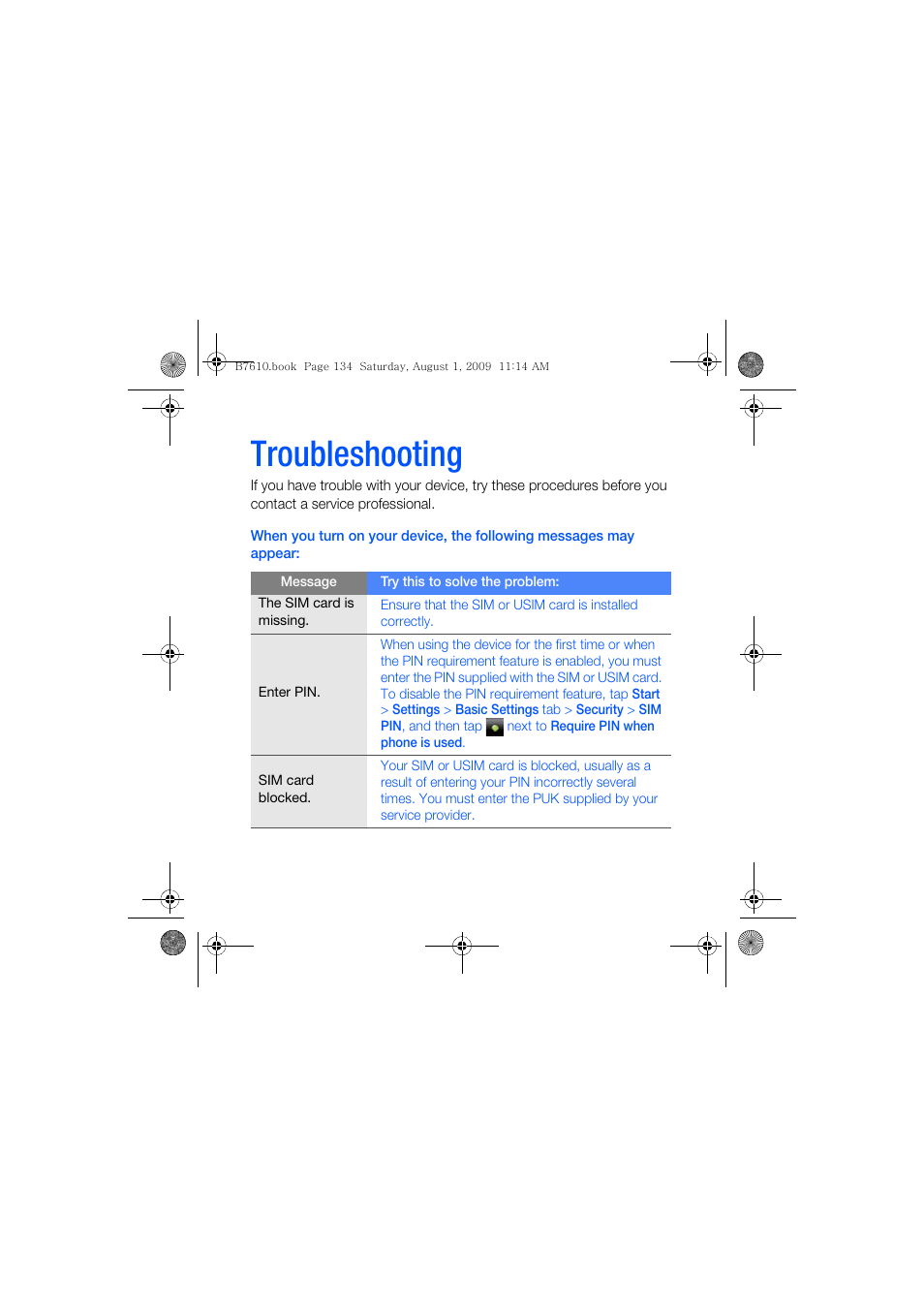 Troubleshooting | Sanyo GH68-24473A User Manual | Page 135 / 158