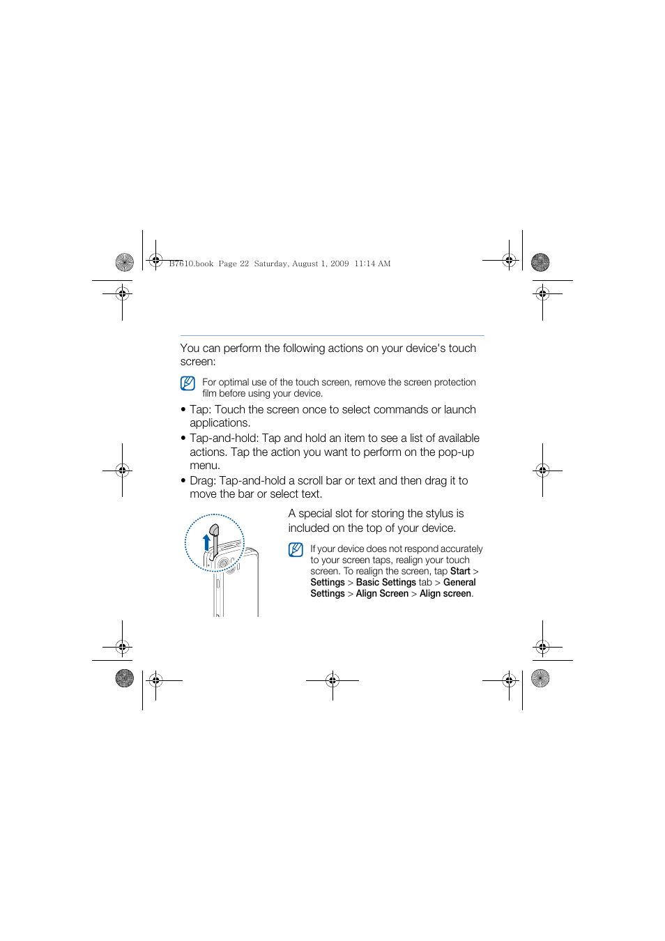 Use the touch screen | Sanyo GH68-24473A User Manual | Page 23 / 158