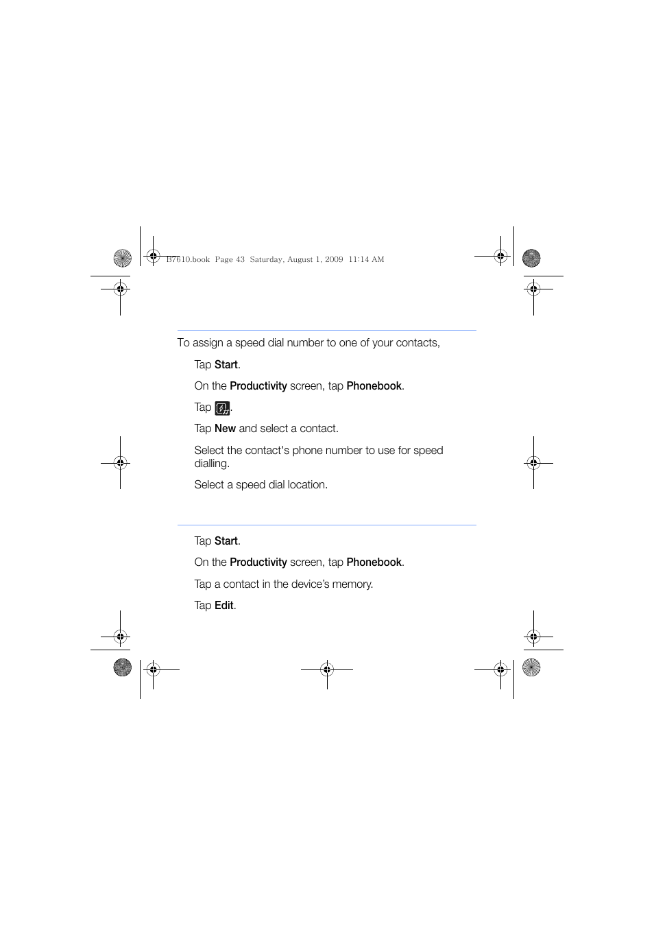 Assign a speed dial number to a contact card, Assign a photo to a contact card | Sanyo GH68-24473A User Manual | Page 44 / 158