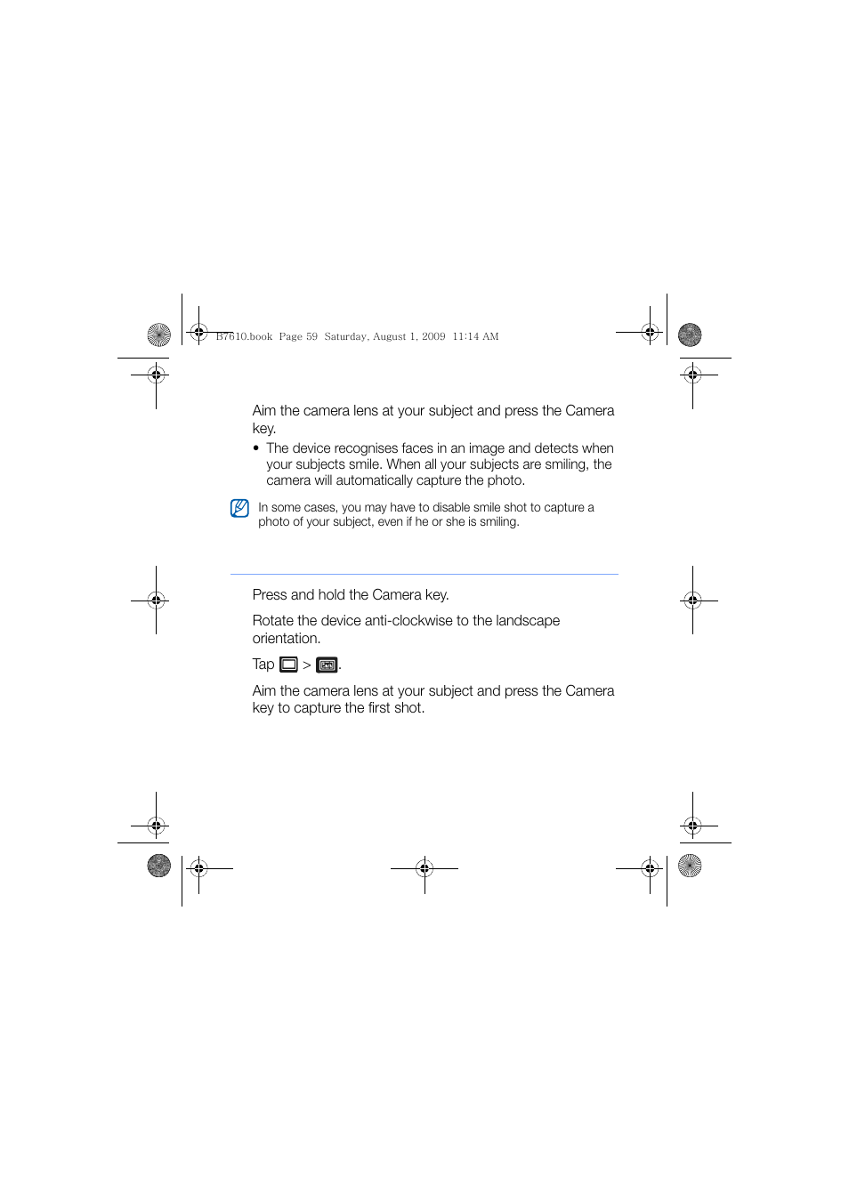 Capture panoramic photos | Sanyo GH68-24473A User Manual | Page 60 / 158