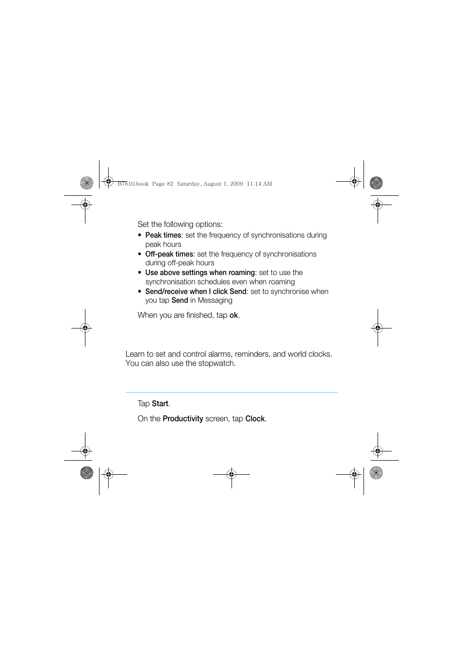 Clock, Set an alarm | Sanyo GH68-24473A User Manual | Page 83 / 158